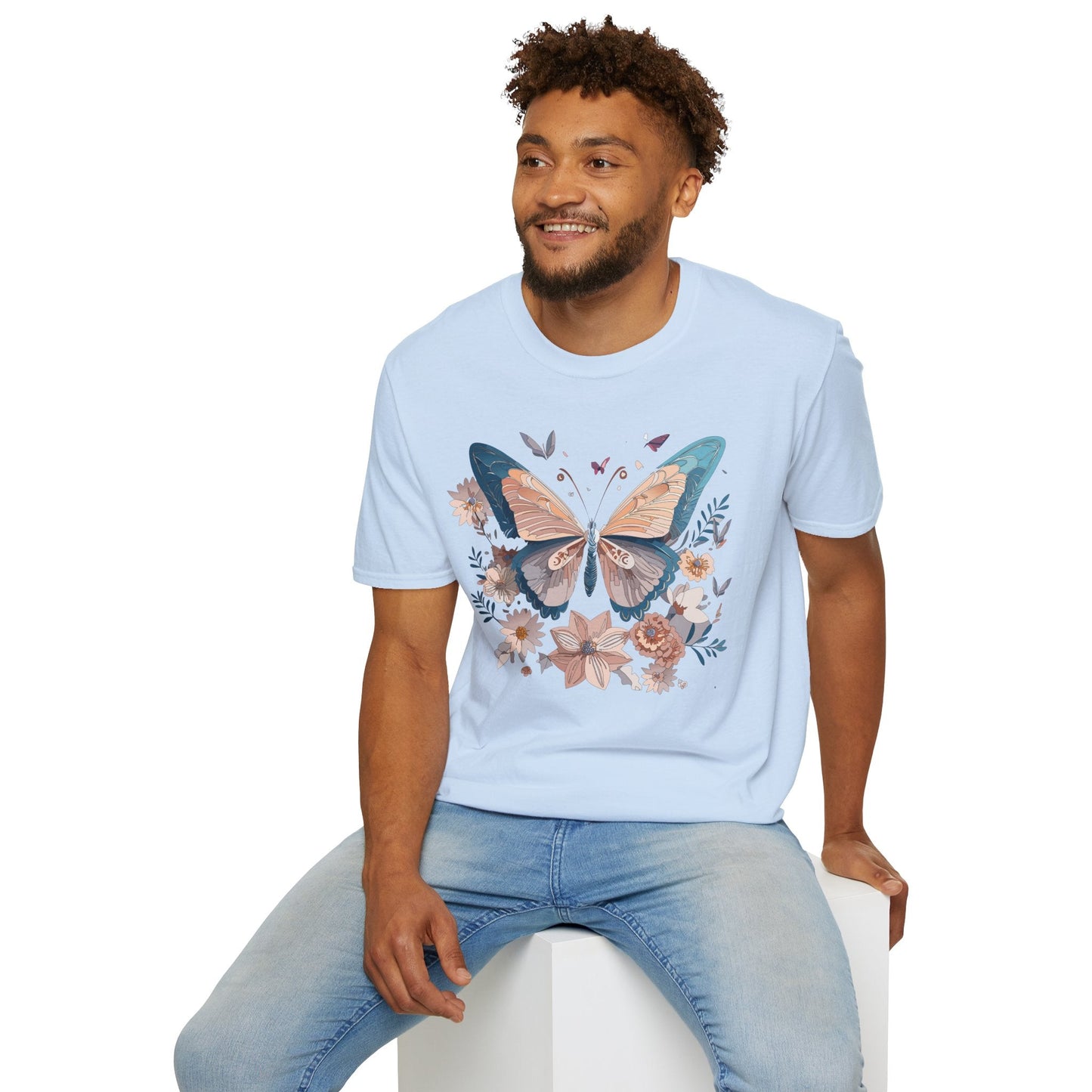 Monarch Butterfly T Shirt Unisex Softstyle Gildan 64000 Tee Lightweight Comfort Fit