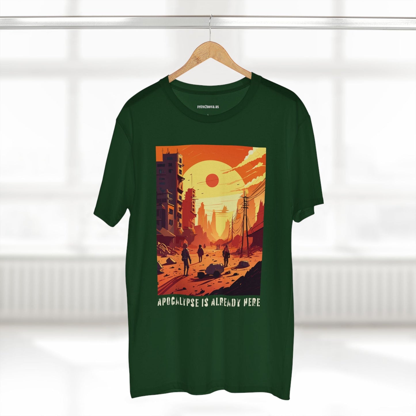 Cataclysm Doomsday Unisex Premium Cotton Tee With Original Art Design From Retro2Nova Collection