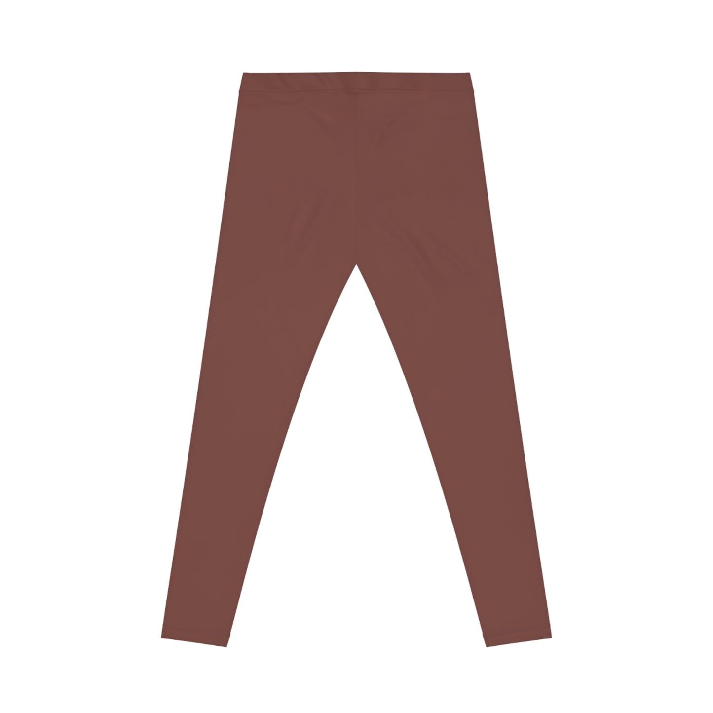 Dark Cooper Color Women's Poly-Span Casual Leggings XS-2XL