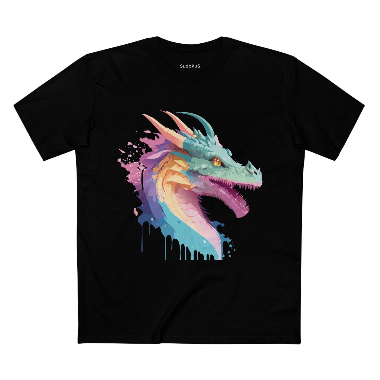 Dragon Graphic Unisex 100 Cotton Staple Tee 5