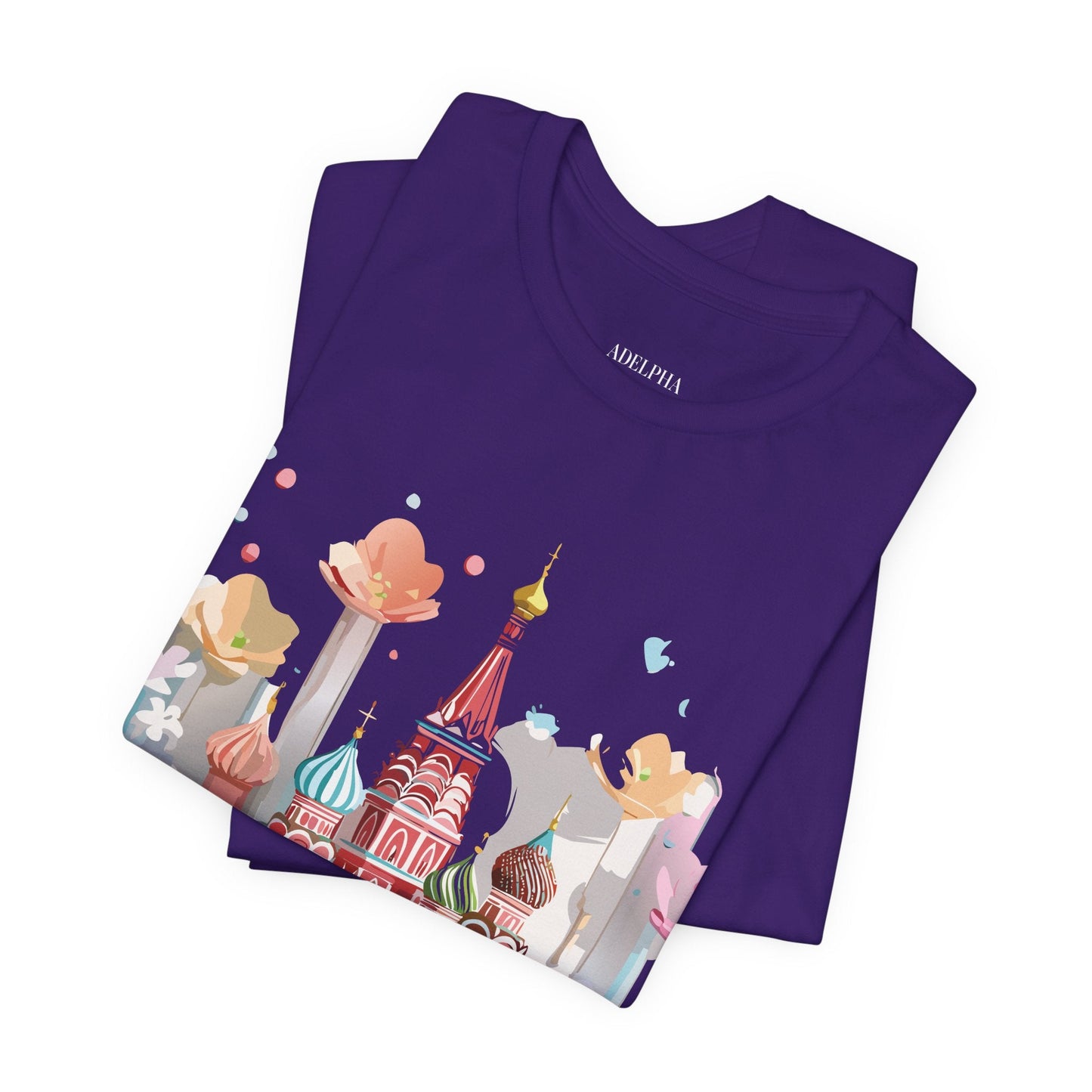 Adelpha Graphic Tee Unisex Jersey Short Sleeve Moscow City Tour Shirt Vintage Inspired Artwork