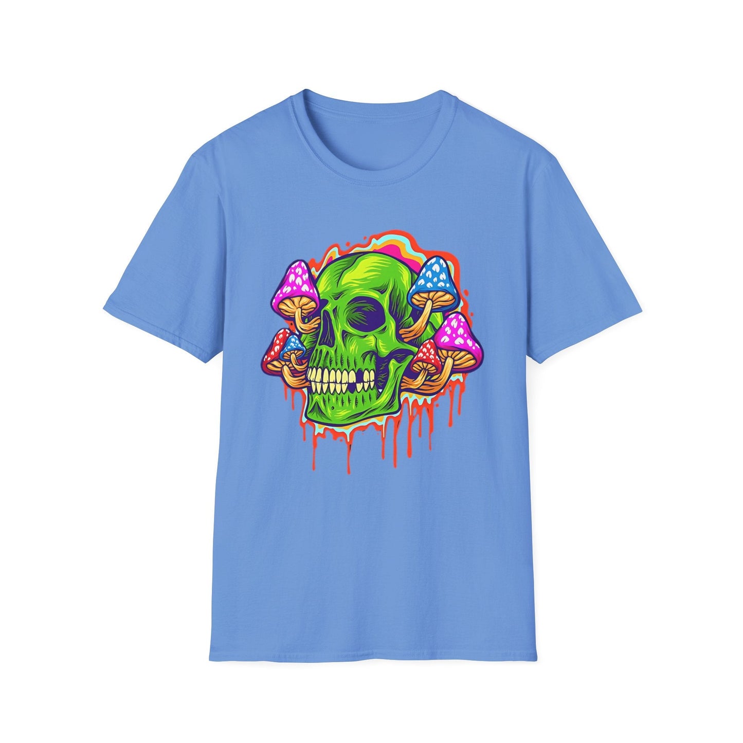 Skull Tee Shirt Unisex Skeleton Shirt With Skull Design Gildan Softstyle 64000 Cotton Tee
