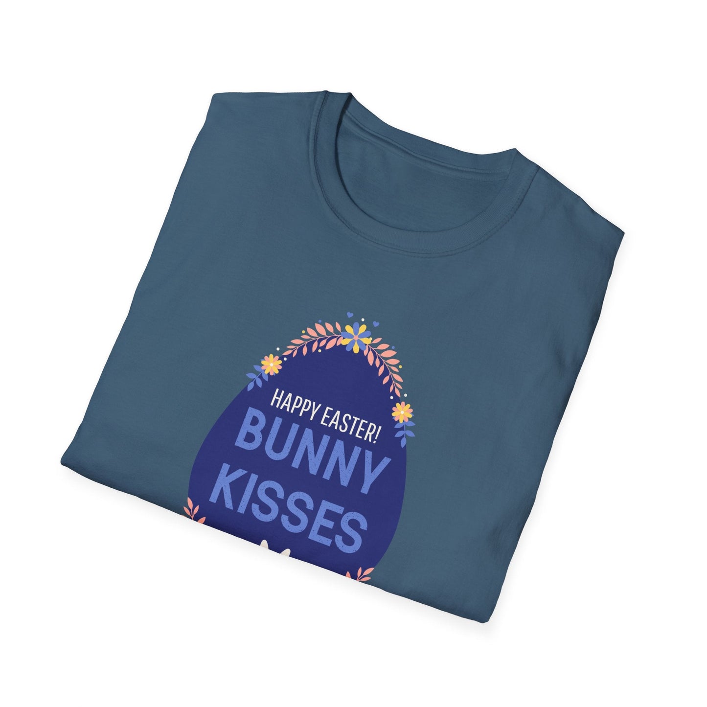 Easter Bunny Kisses T Shirt Unisex Gildan Softstyle Tee With Easter Signature Prints Design