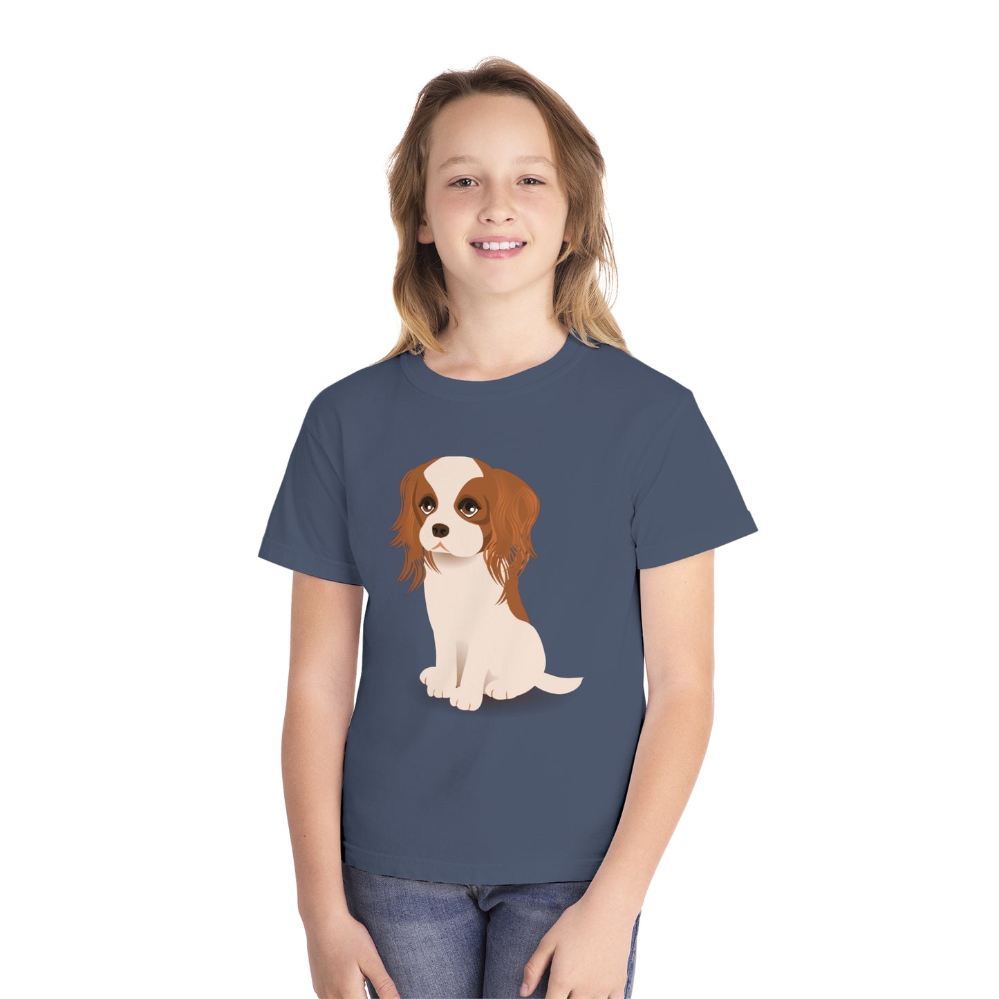 Youth Tee Shirt with Little Dog