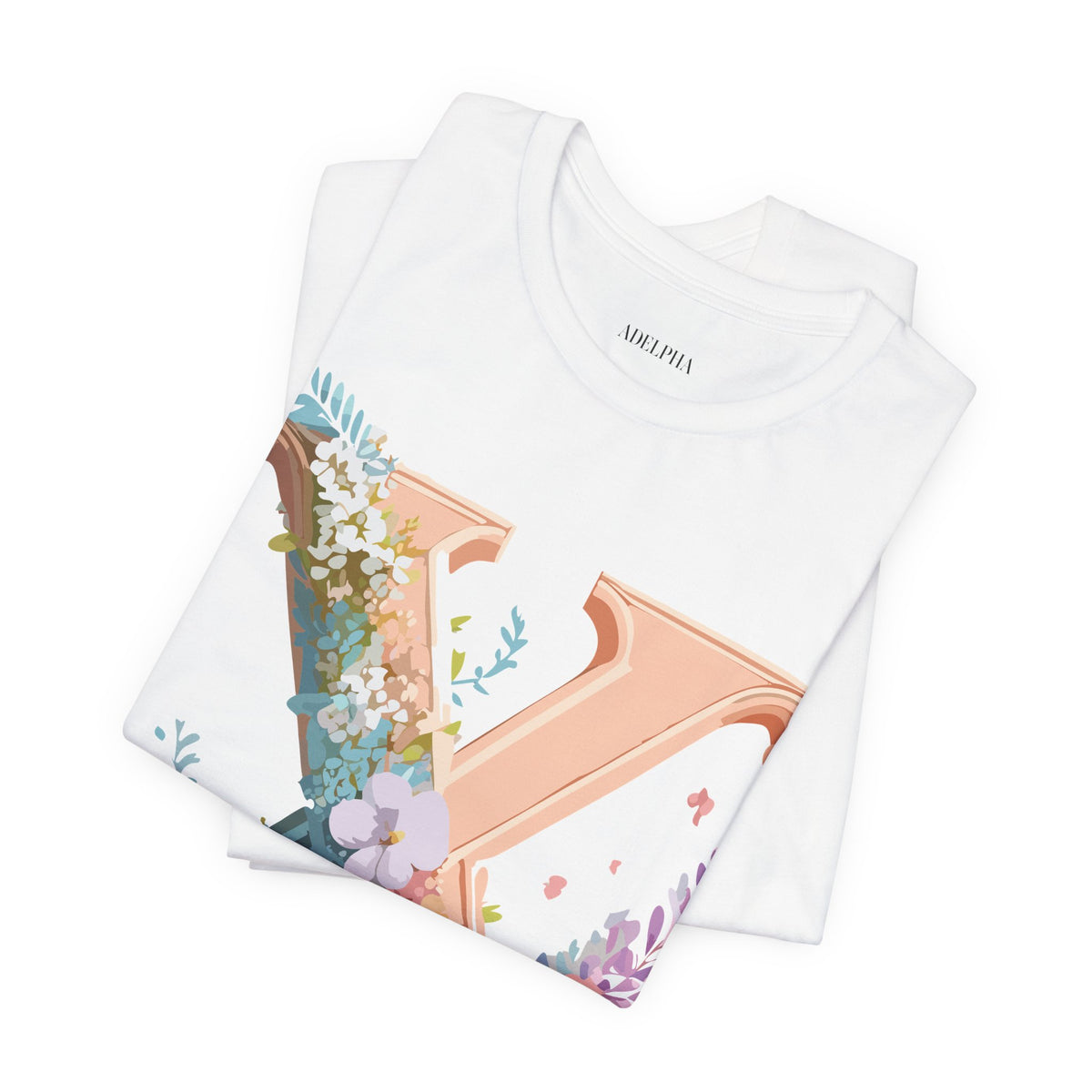 Letter X Graphic Unisex Cotton Bella+Canvas Tee with Art Letter Design