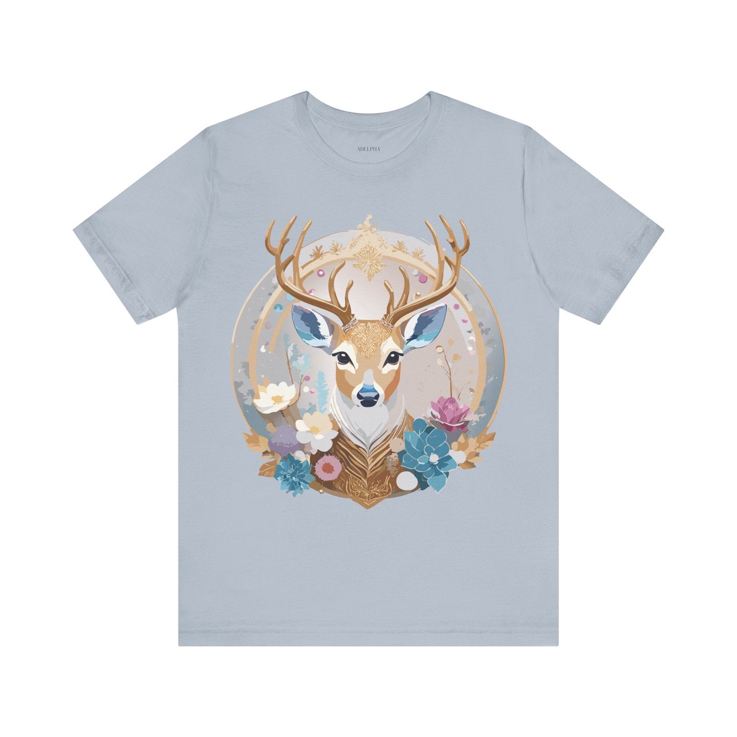 Medallion Graphic Unisex 100 Cotton Vintage Animal Medal Artwork Tee 72