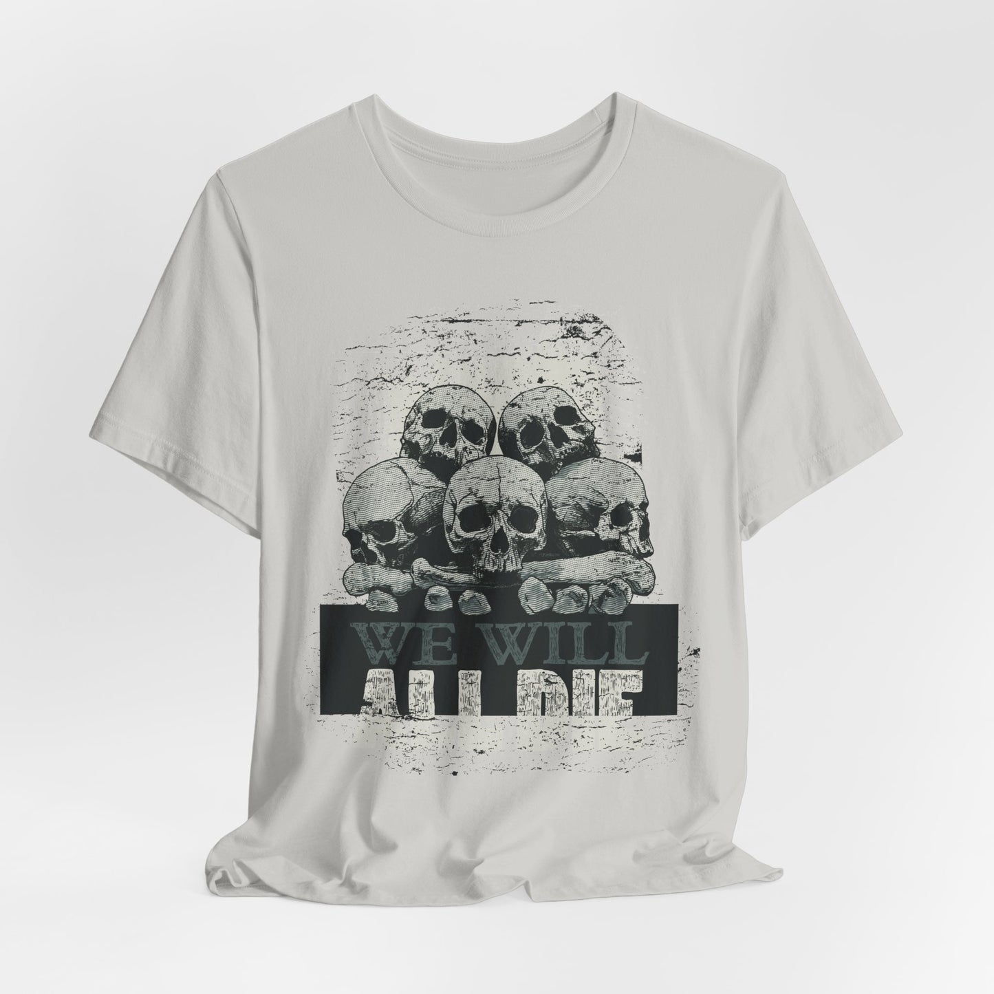 All Die Skull Graphic Design Tee, Skull Shirt, Vintage Tees, Art Design T-Shirt, Graphic Tee, Art Shirts