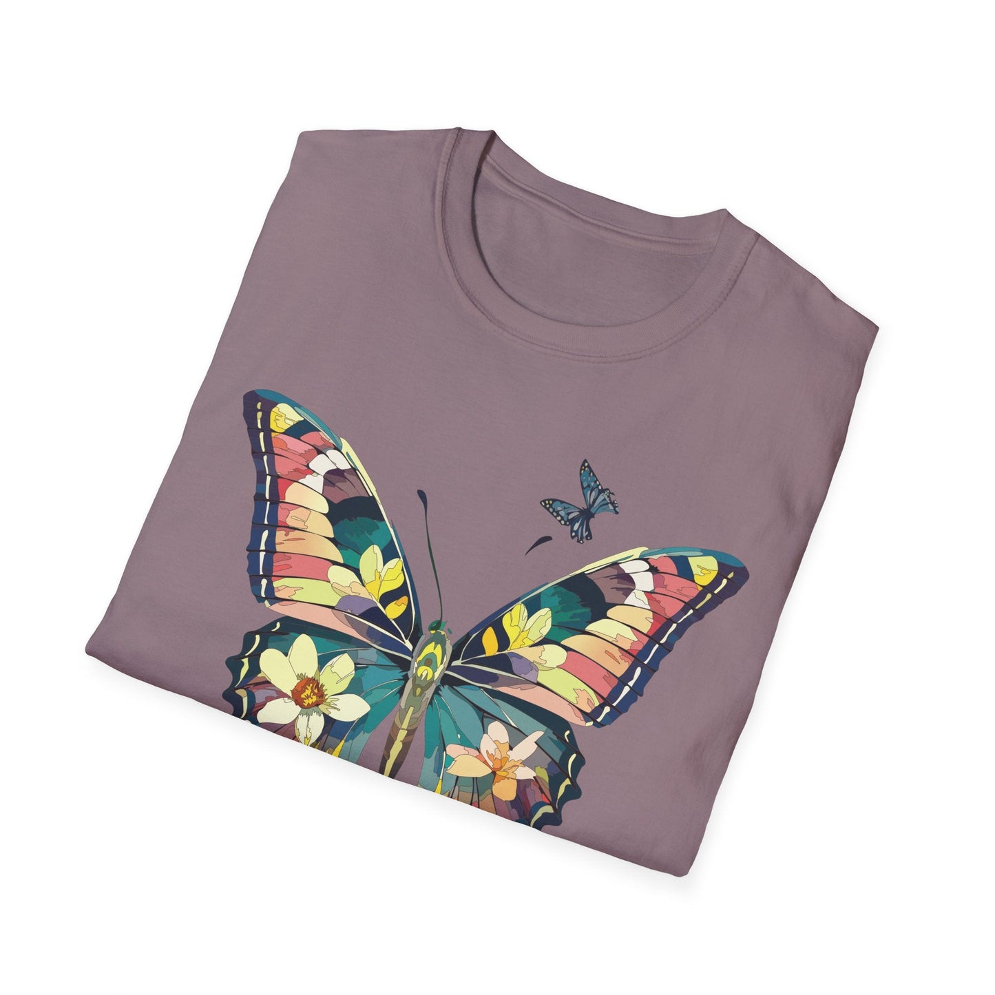 Butterfly T Shirt For Unisex Softstyle 64000 Short Sleeve Monarch Butterfly Tee Design