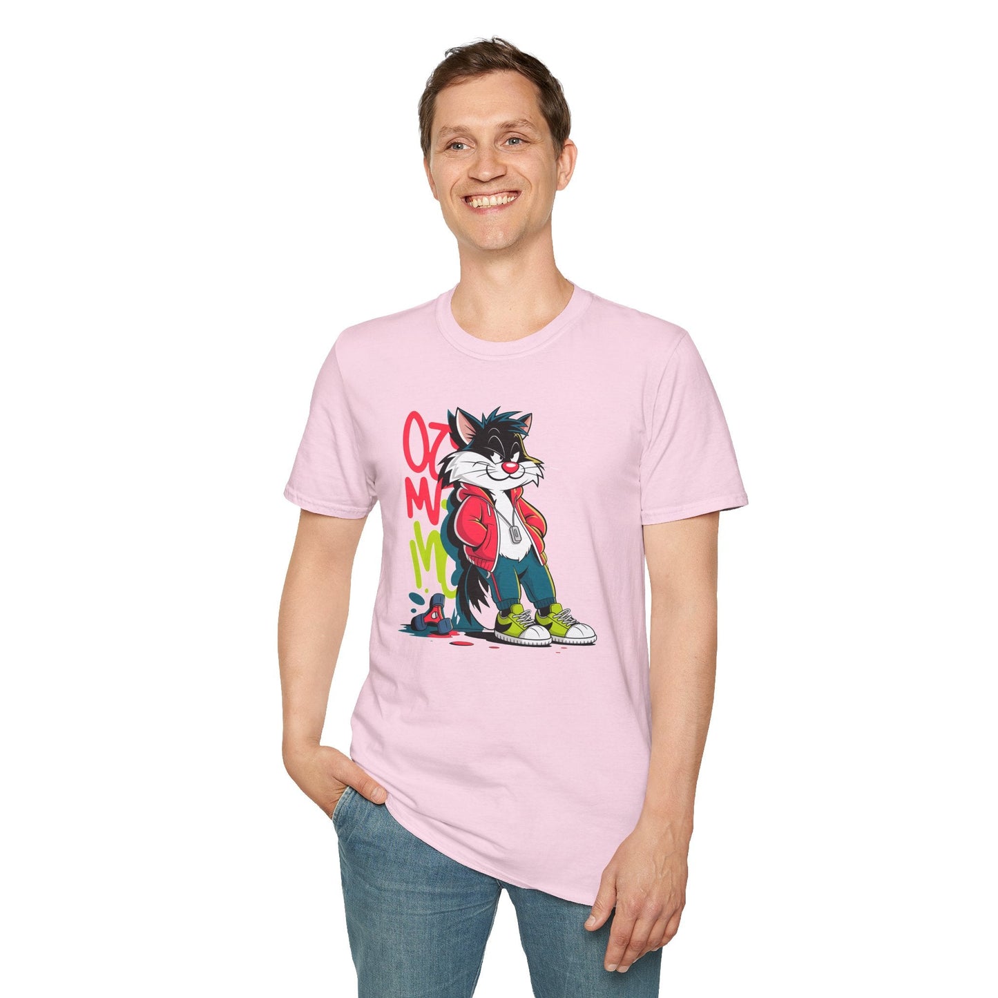 Cartoon T Shirt With Animals And Animation Tee For Unisex Softstyle Gildan 64000