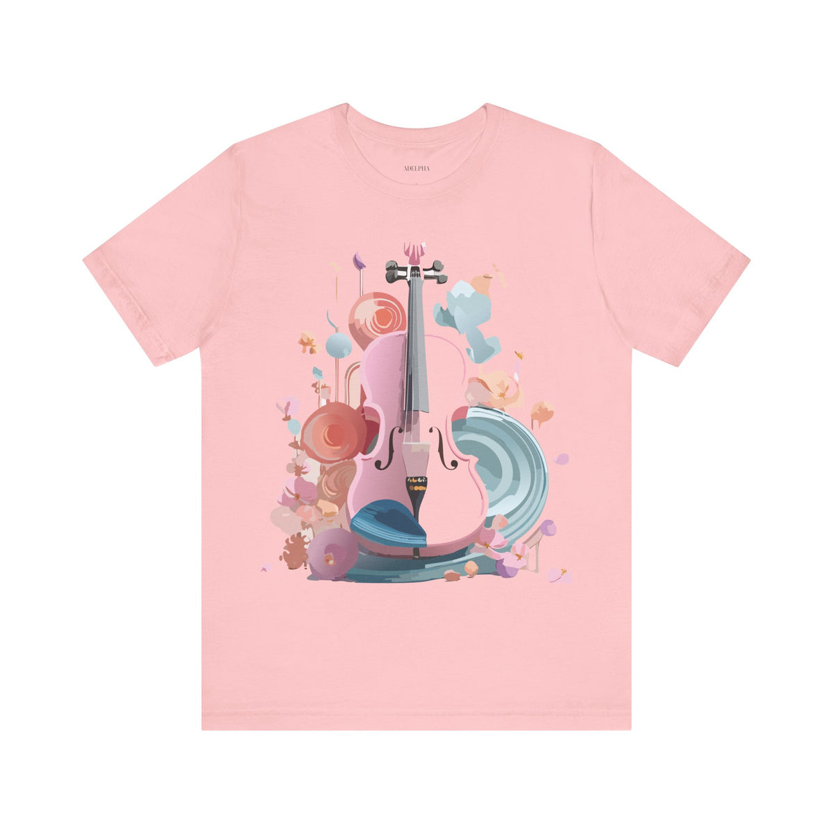 Music Graphic Unisex Cotton Bella+Canvas Tee with Art Design m150