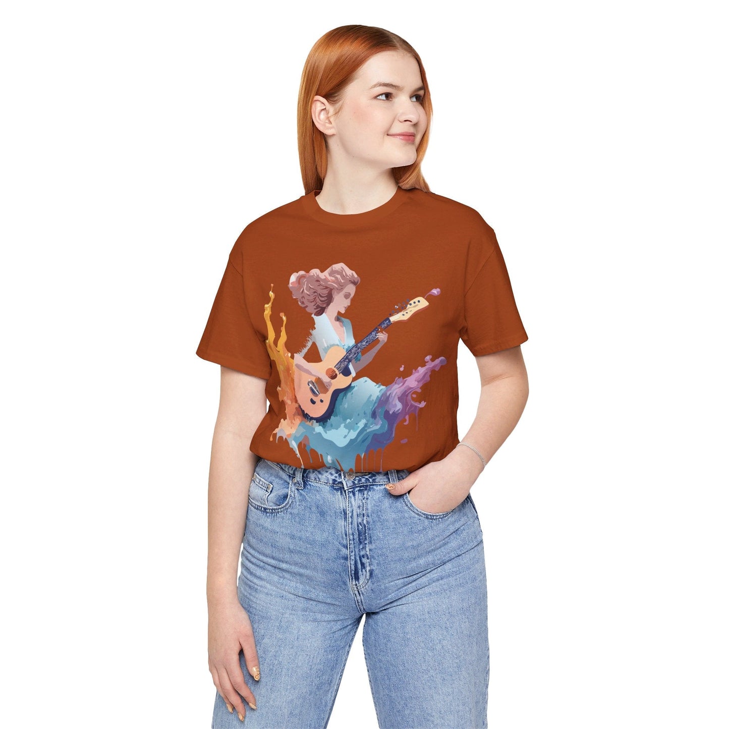 Adelpha Music Graphic Tee Unisex Vintage Inspired Art Design Short Sleeve T Shirt