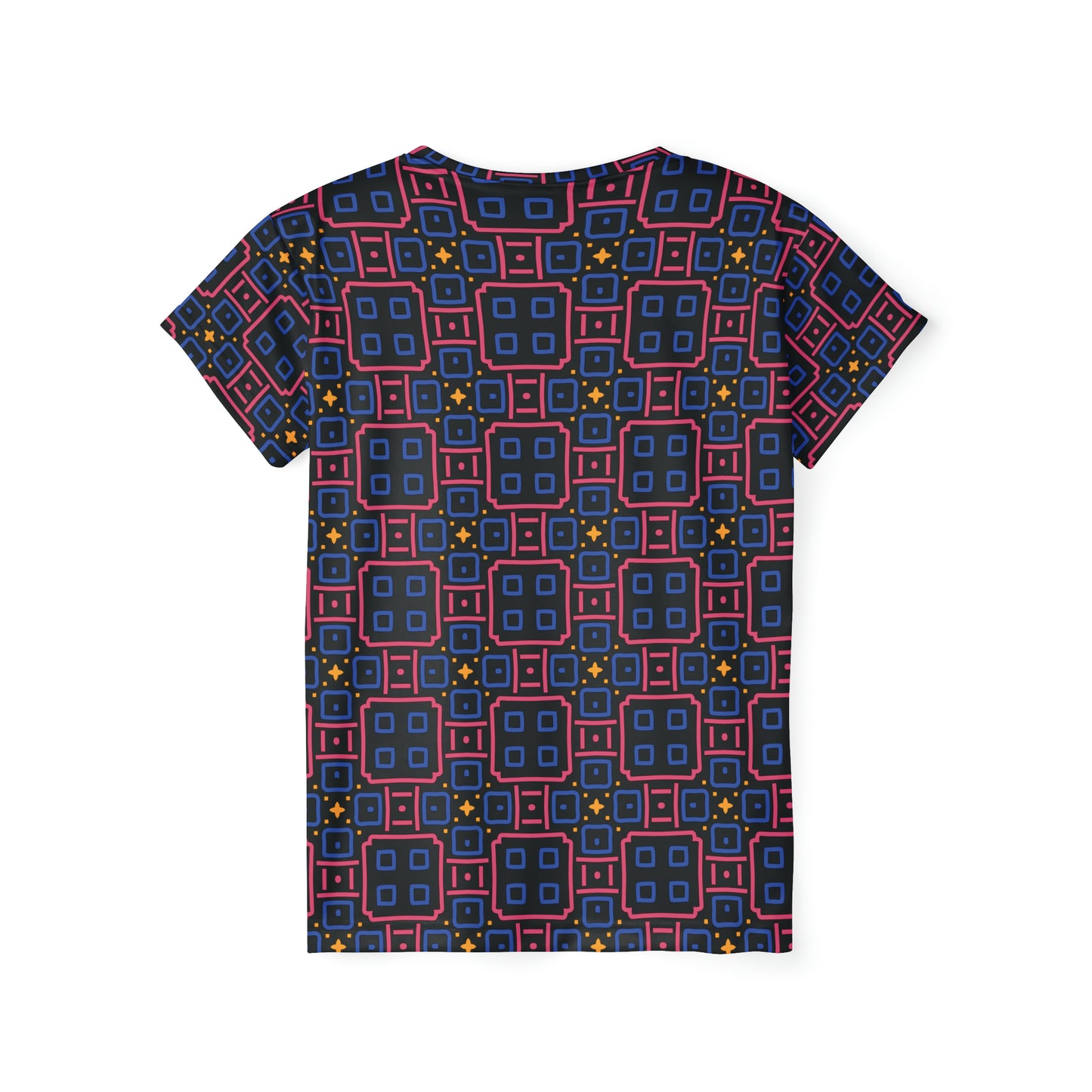 Camiseta de poliéster con estampados abstractos