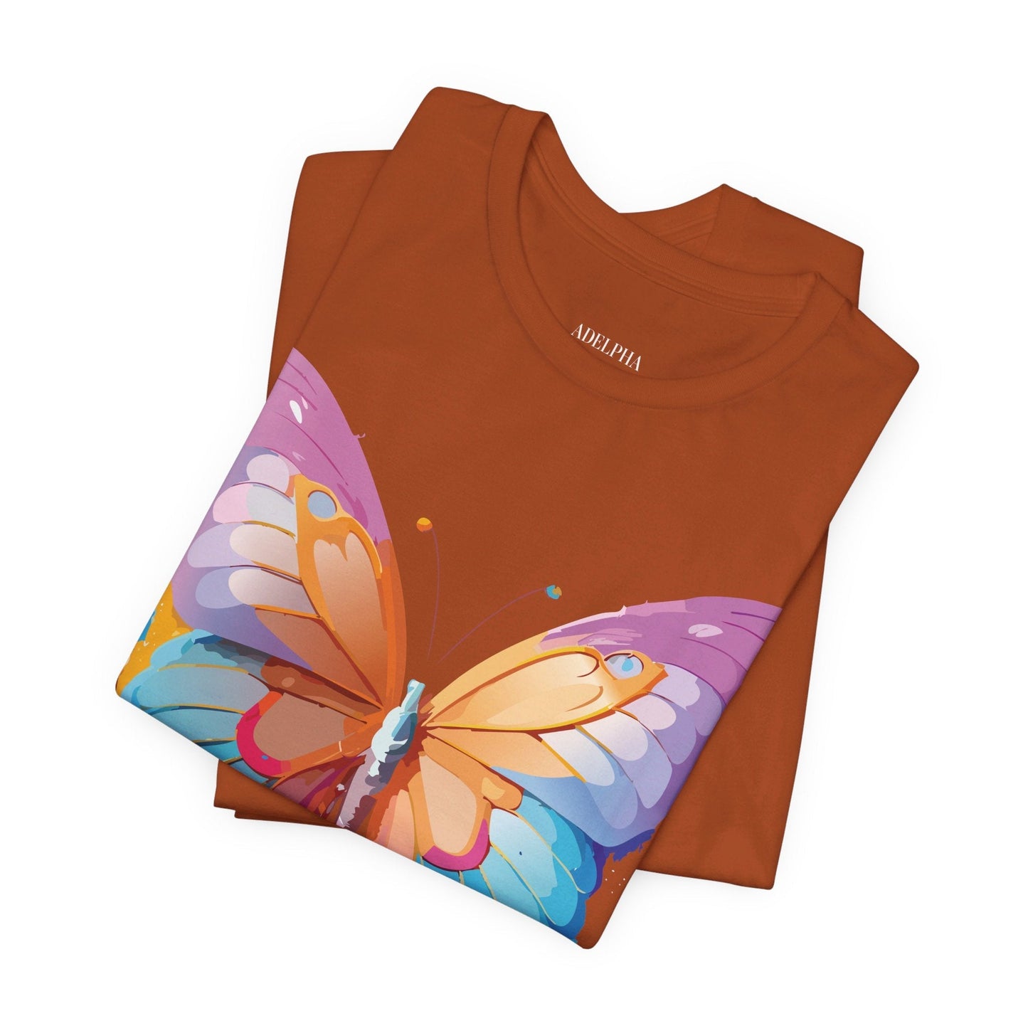 Butterfly Graphic Unisex 100 Cotton Lightweight Vintage Design Jersey Tee 90