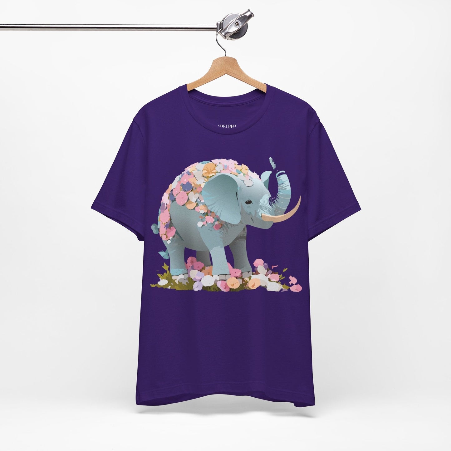 Elephant Graphic T Shirt Unisex Vintage Inspired Art Tee By Adelpha Short Sleeve