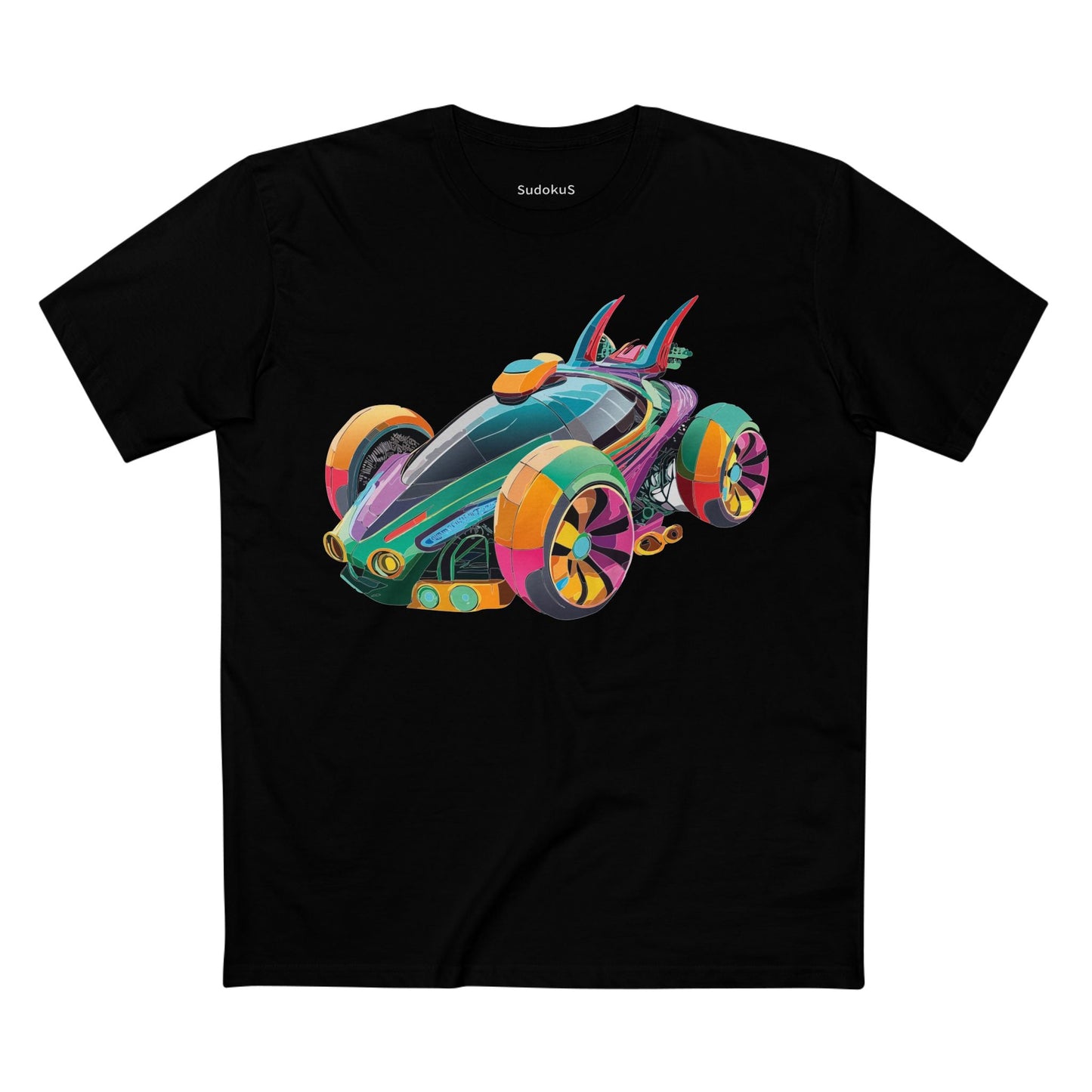 Car Graphic Unisex 100 Cotton Staple Tee 22