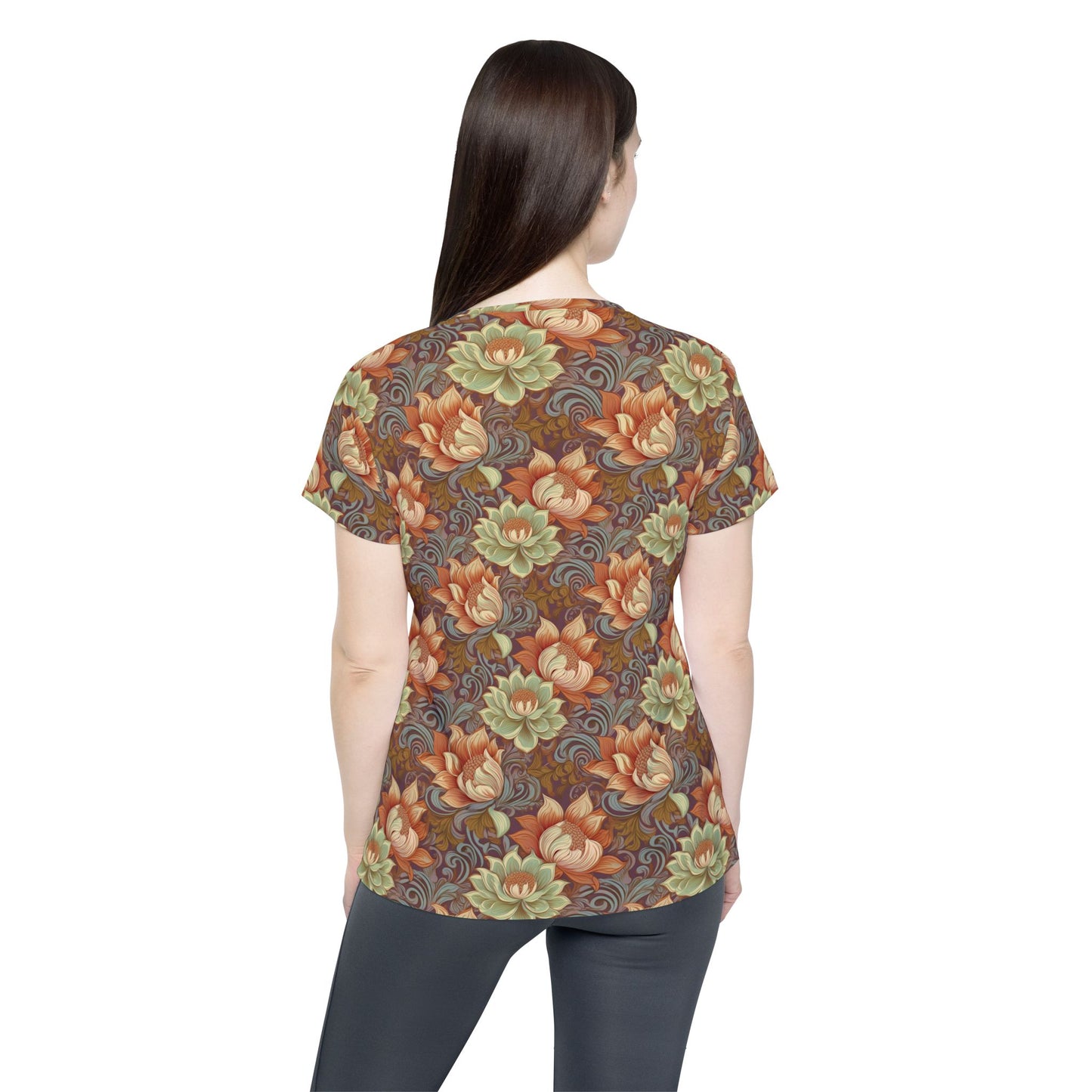 Women Poly Shirt with Floral Print F294