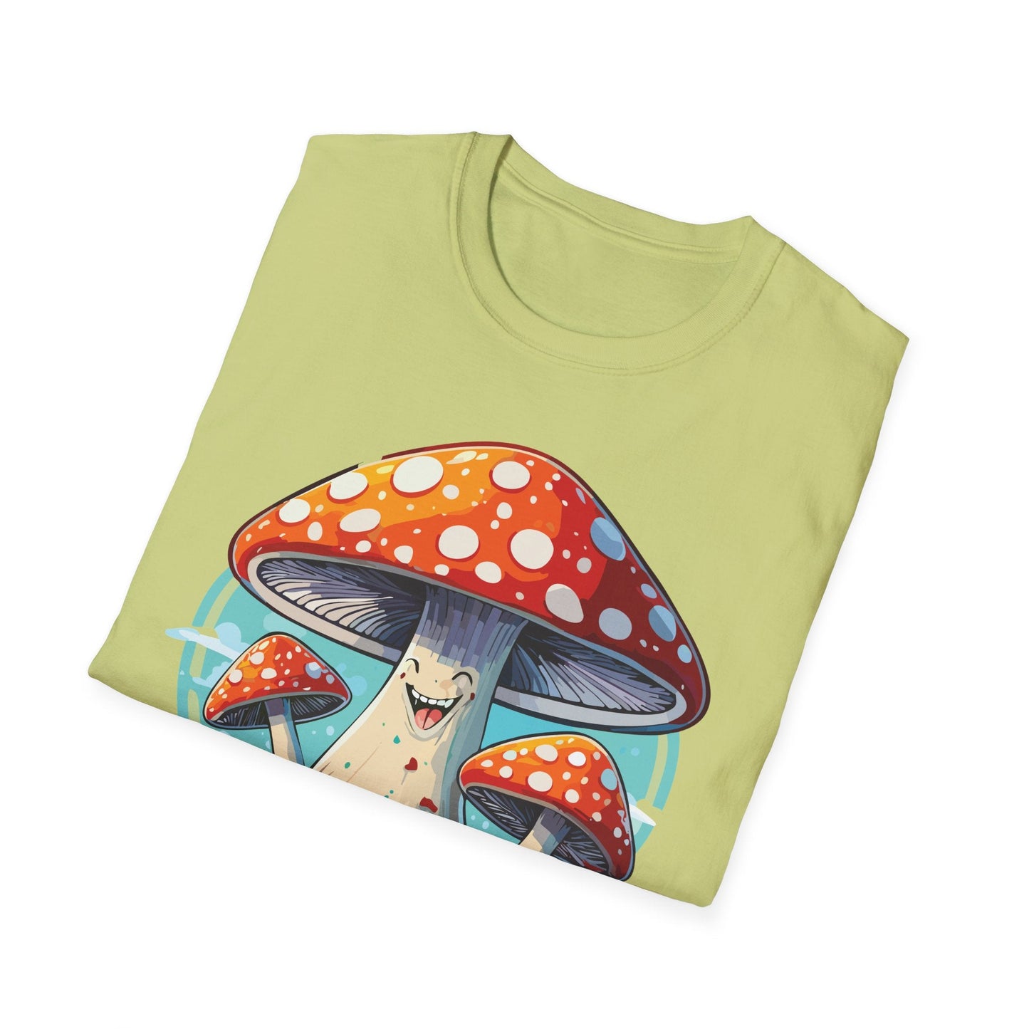 Mashroom Tee Shirt Unisex Funny Mashroom Design Softstyle Cotton Tee For Everyday Comfort