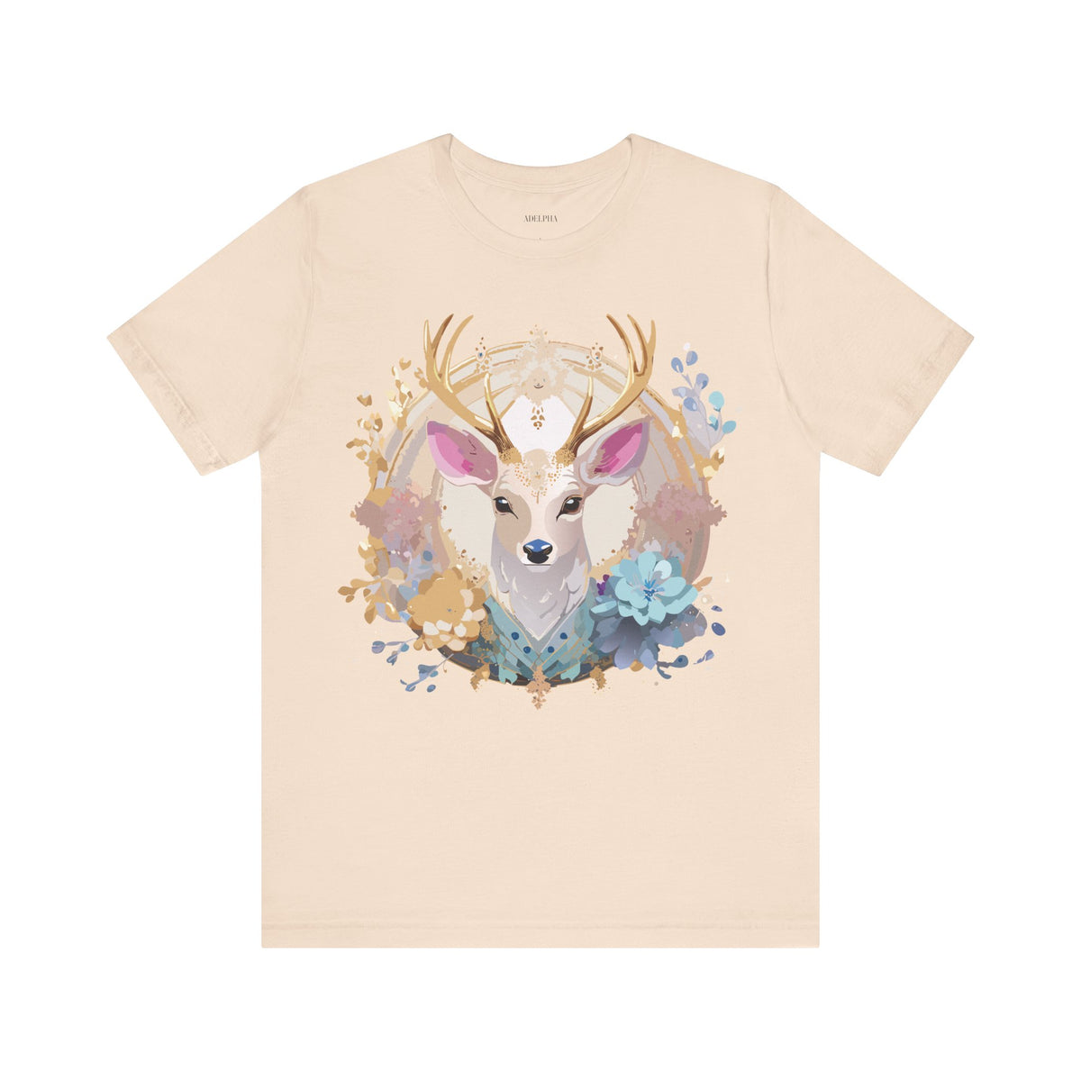 Medallion Graphic Unisex Cotton Bella+Canvas Tee with Art Design d61