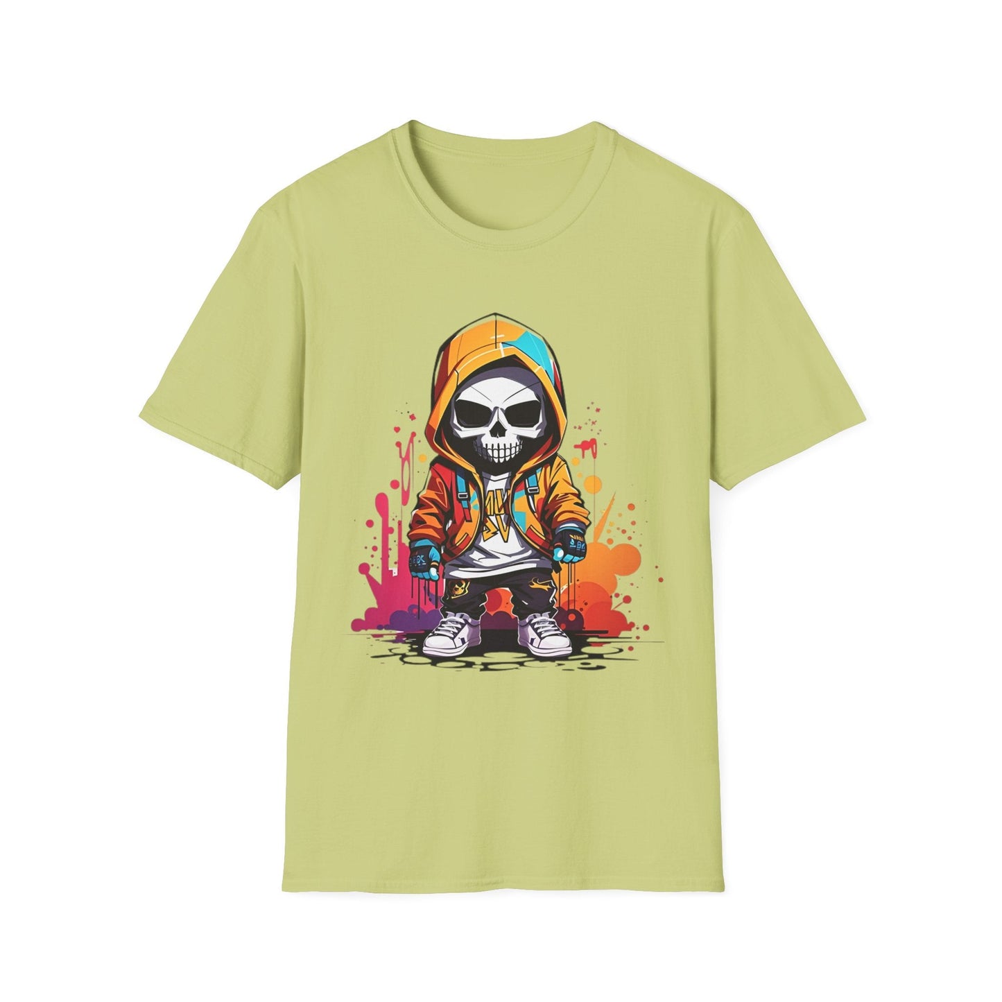 Skull Graphic Unisex Cotton T-shirt with Skeleton Artwork Design 30