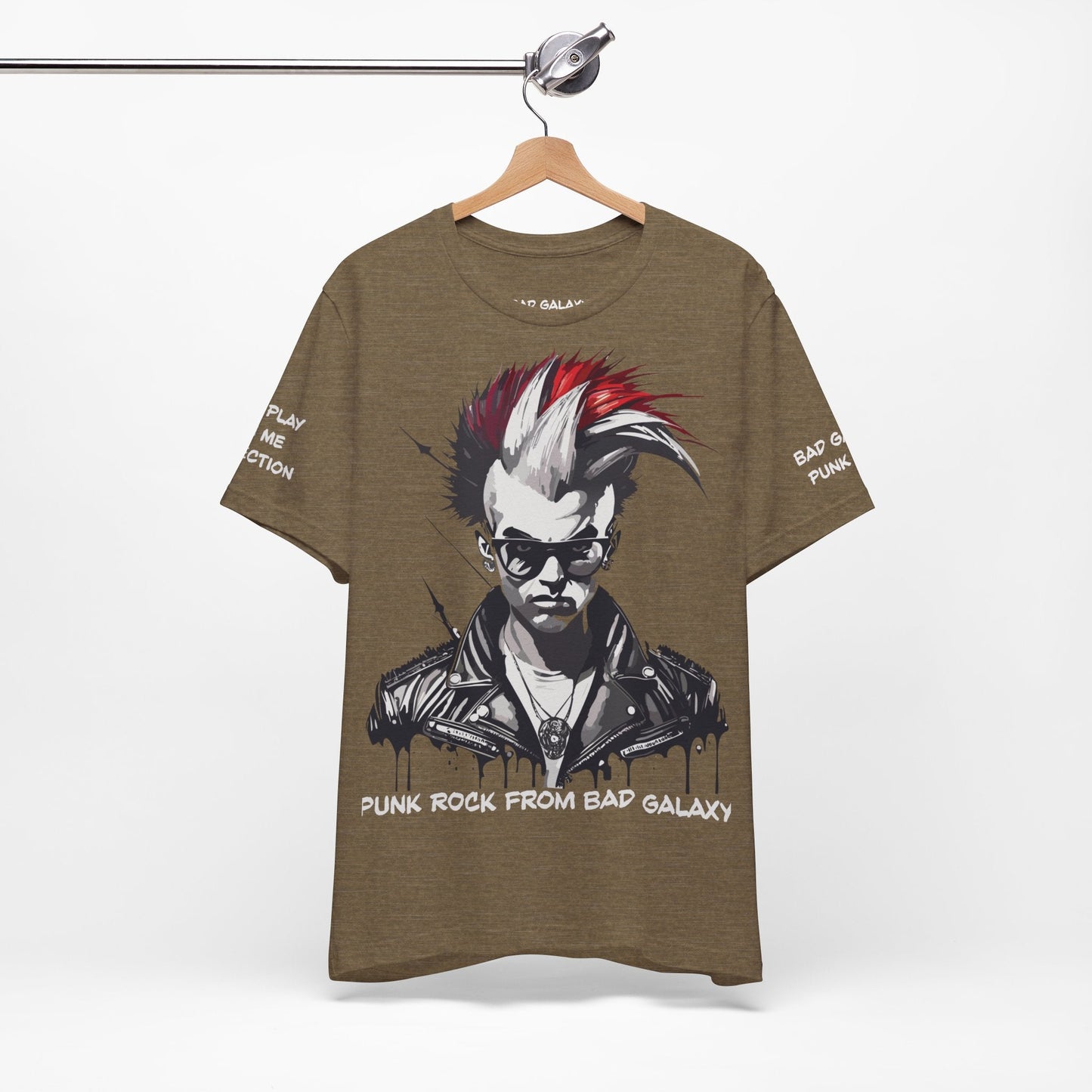 Punk Rock Tee Shirt Made In USA 100 Percent Cotton Eco Friendly Inks Durable Stitching