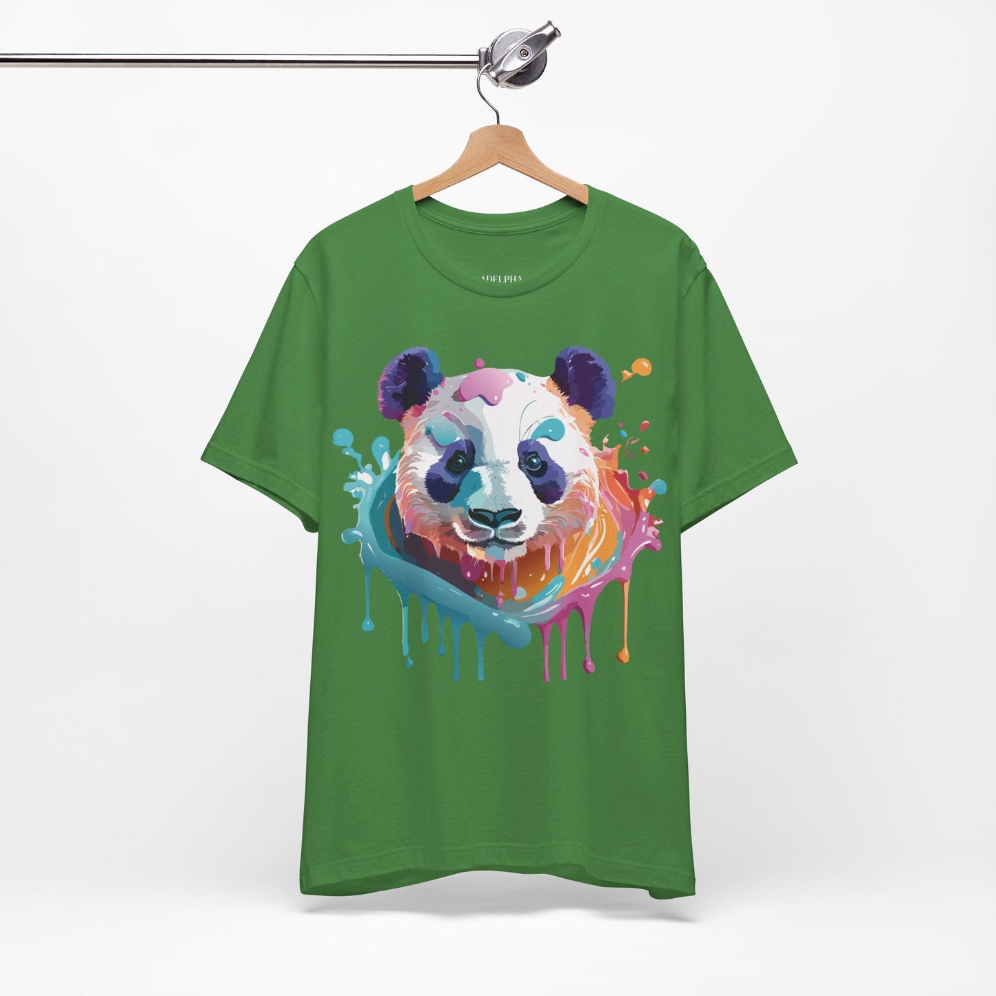 Panda Graphic Unisex 100 Cotton Vintage Art with Animal T-Shirt 12