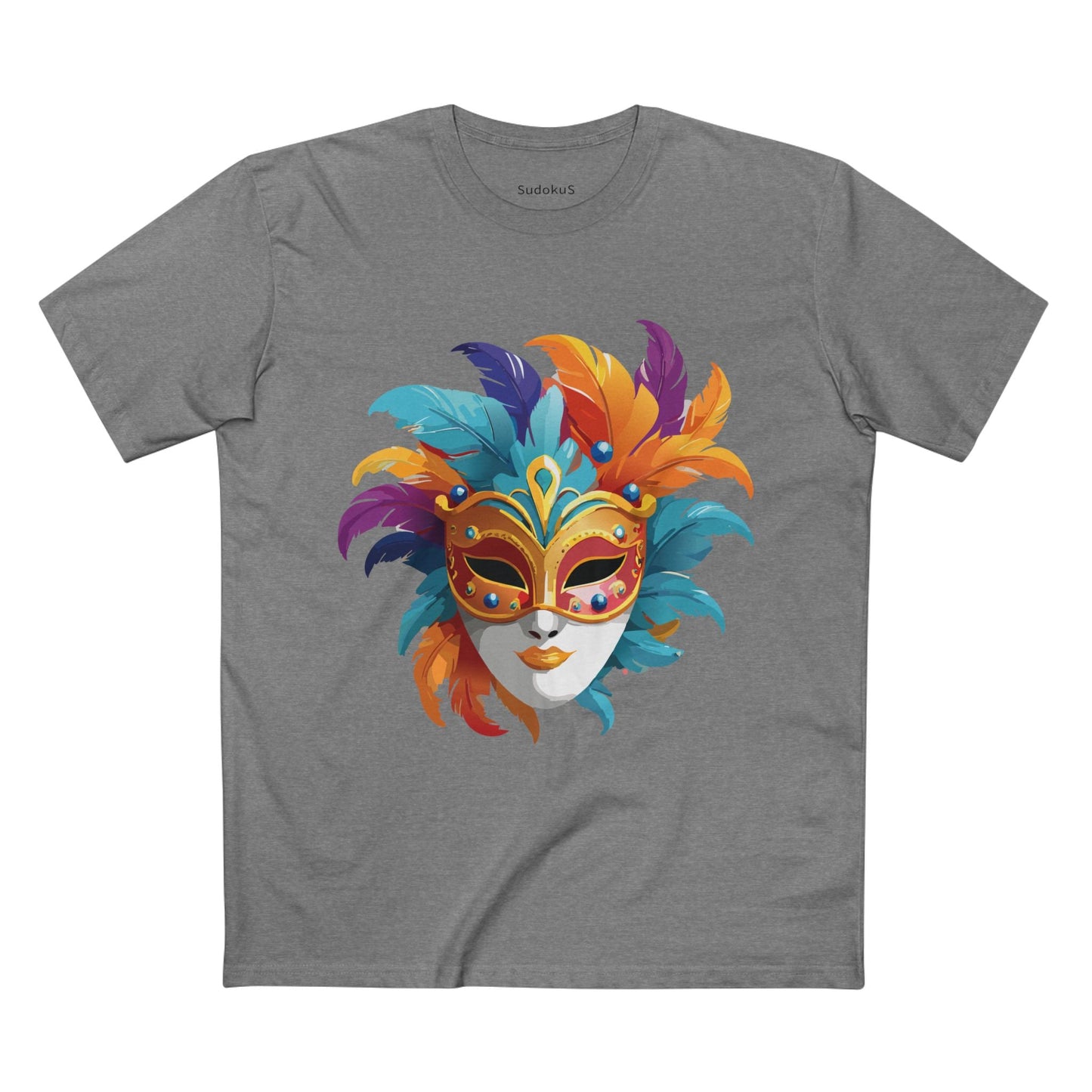 Mask Graphic Unisex 100 Cotton Staple Tee 8