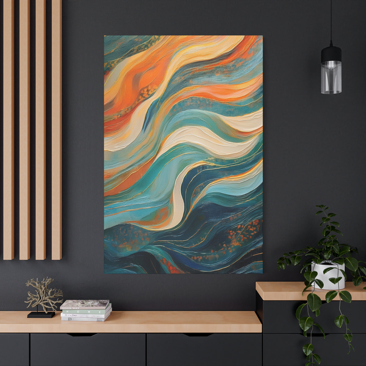 Abstract Oil Painting Print Canvas 20x24,20x30,24x30 24x32,24x36,30x40 32x48,36x48,40x60 Pine-Wood Inner Frame ABS-98
