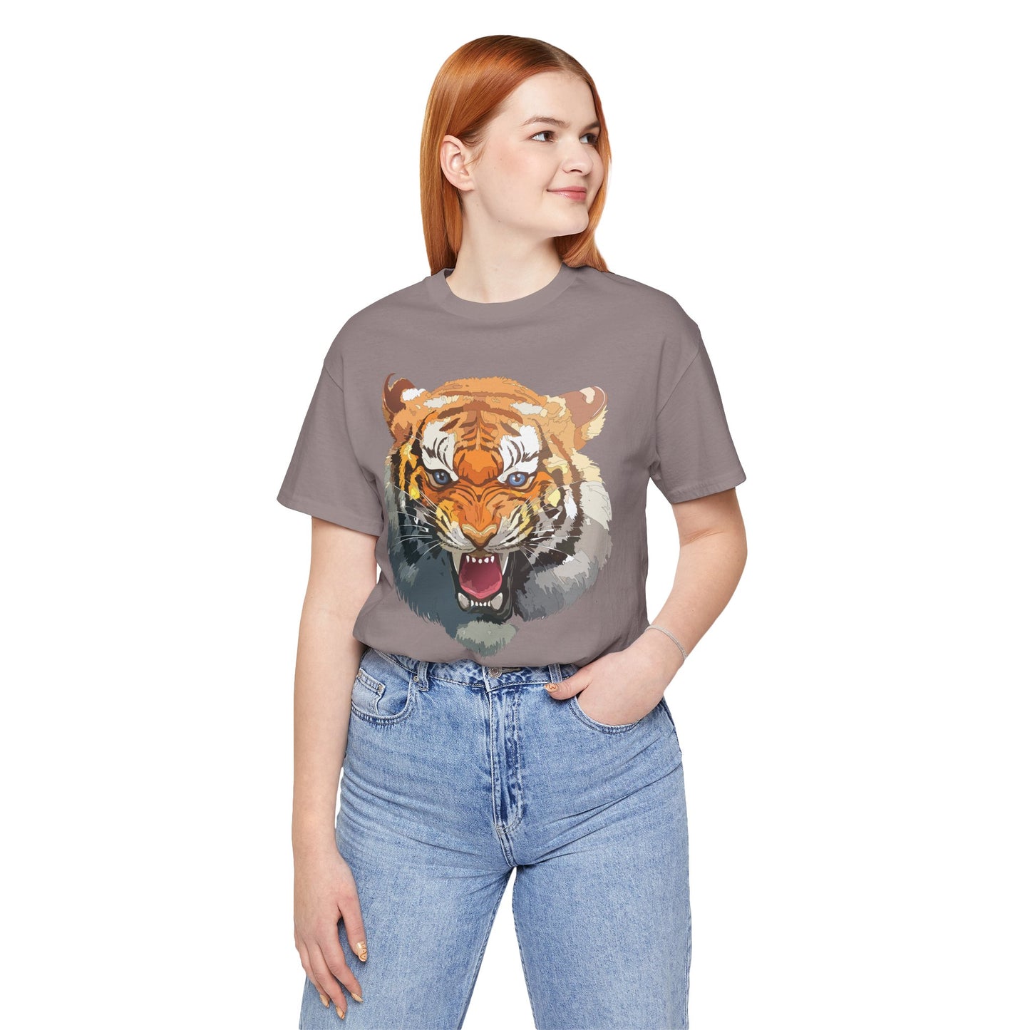 Tiger Shirt, Animal Shirt, T-Shirt with Tiger, Art Design Tee, Animal Tees, Safari T-Shirt, Graphic Design Tee 14