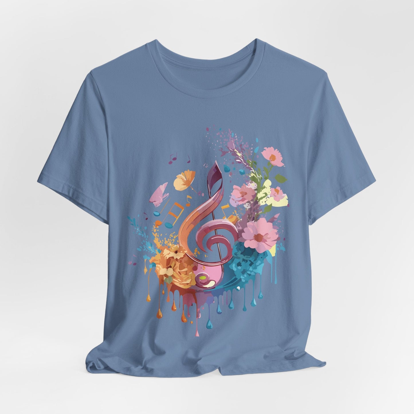 Unisex Graphic T Shirt From Adelpha With Vintage Music Inspired Artwork Short Sleeve Tee