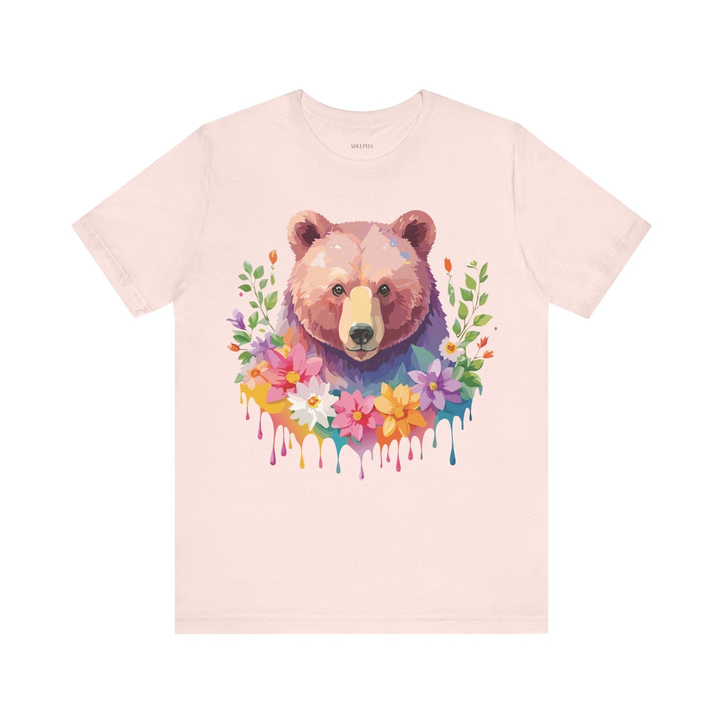 Bear Graphic T Shirt By Adelpha Unisex Short Sleeve Art Design Tee