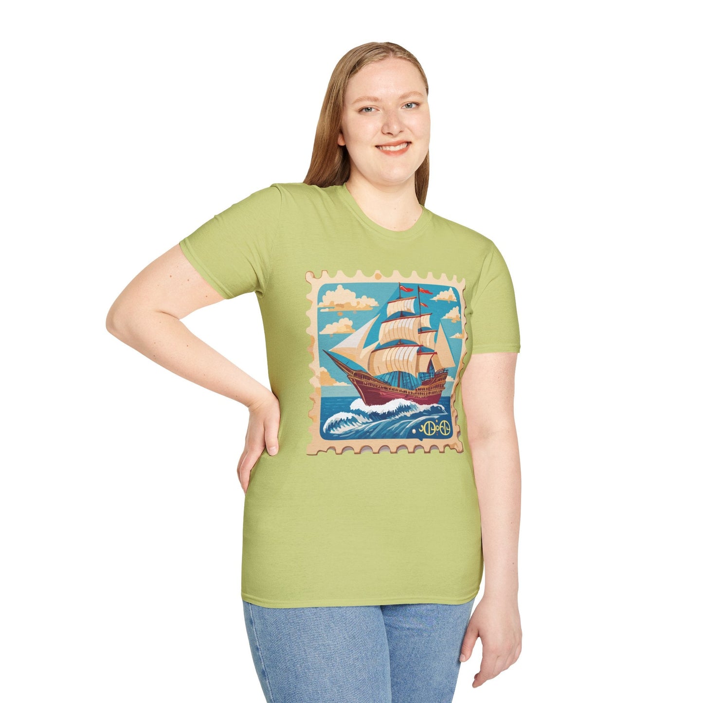 Ship T Shirts Frigate Vessel Tee Unisex Softstyle Gildan 64000 100 Percent Cotton