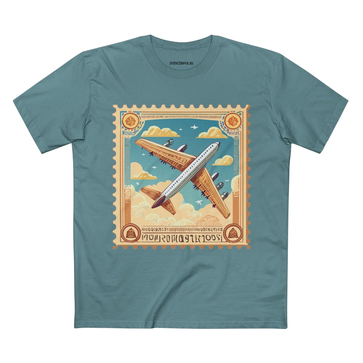 Stamp Shirt Postage Stamp Tee Unisex Premium Cotton Art Design PS18 Retro2Nova Collection