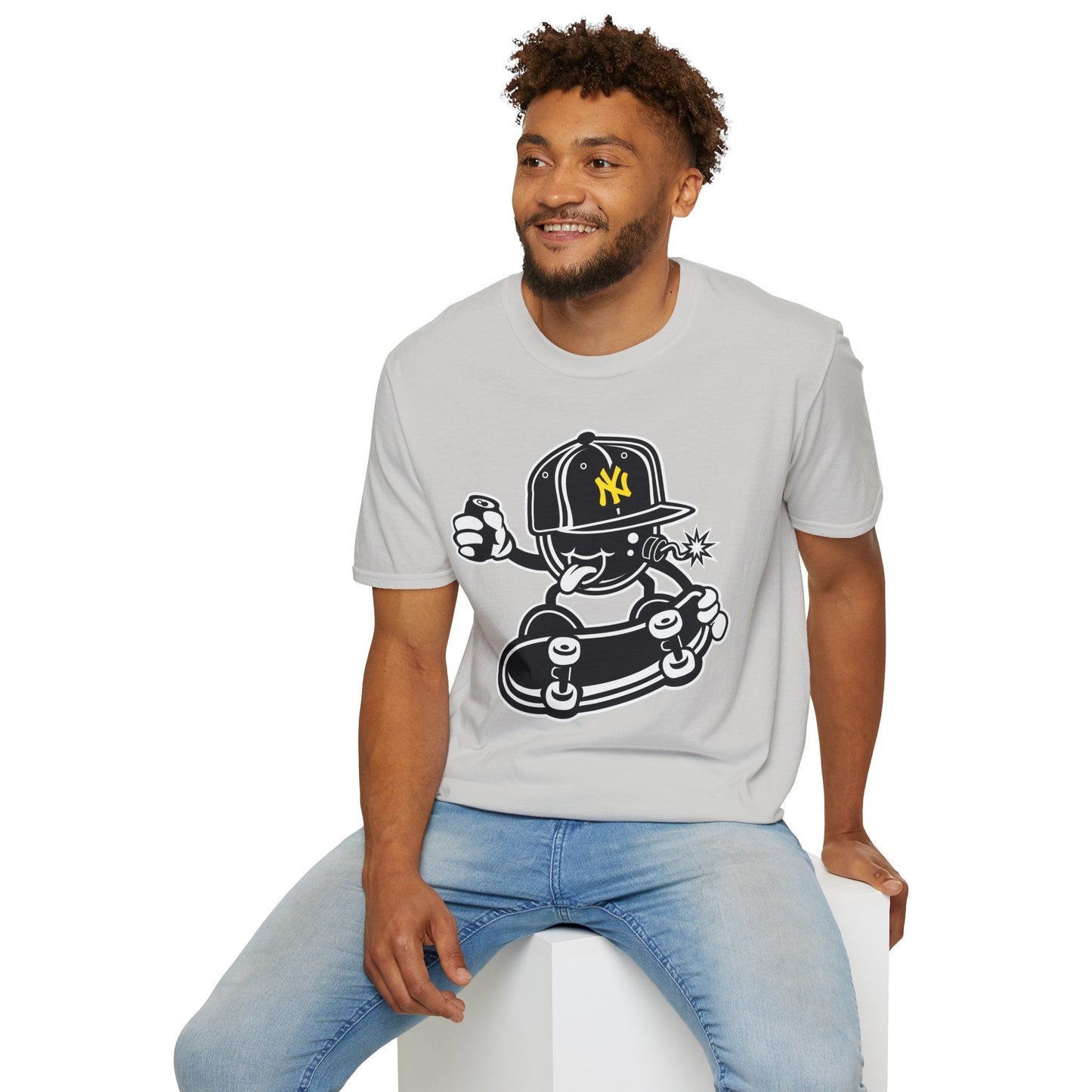 Cartoon T Shirt Animation Tee Funny Unisex Gildan Softstyle 64000 Cotton Breathable Lightweight Tee