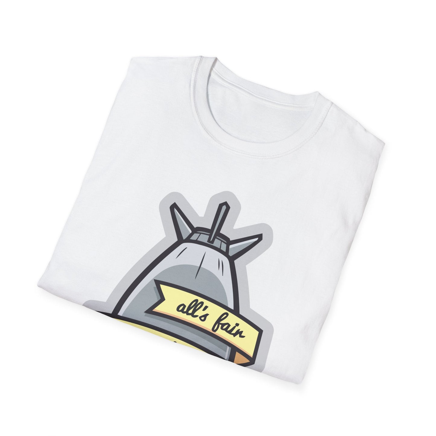 Cartoon T Shirt Animation T Shirt Funny Tee Shirt Unisex Gildan Softstyle 64000 100 Percent Cotton