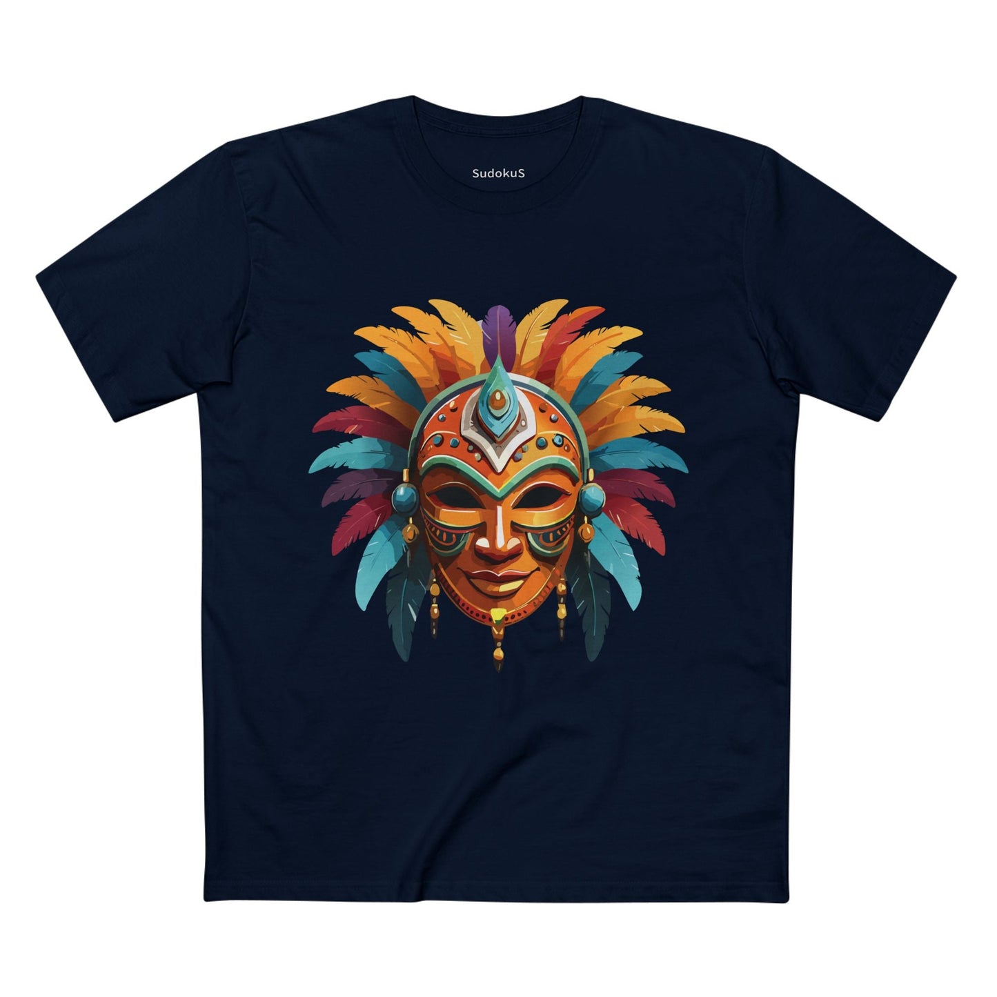 Mask Graphic Unisex 100 Cotton Staple Tee 4