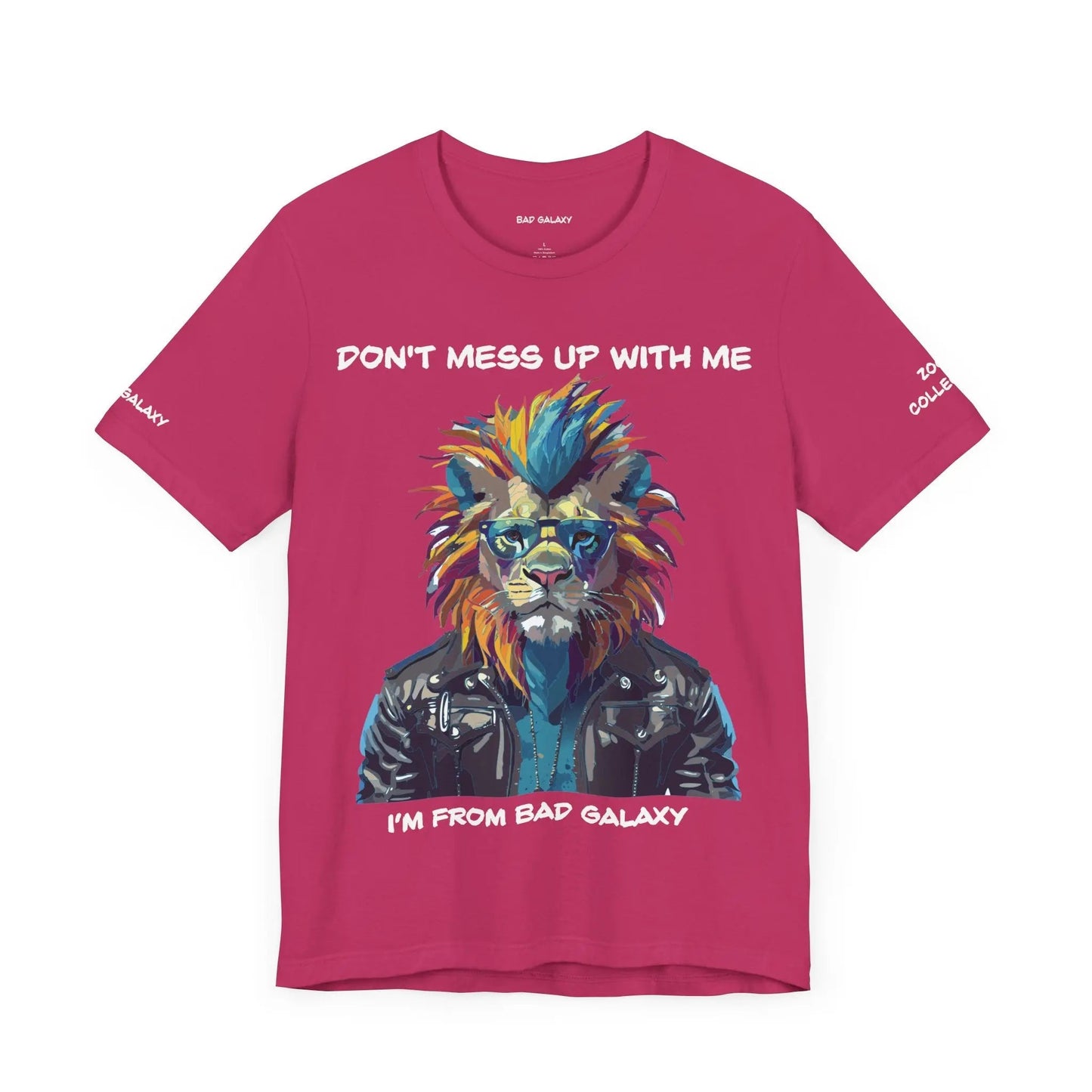 Bad Galaxy Animal T Shirt 100 Percent Cotton Eco Friendly Ink USA Printed Durable Stitching