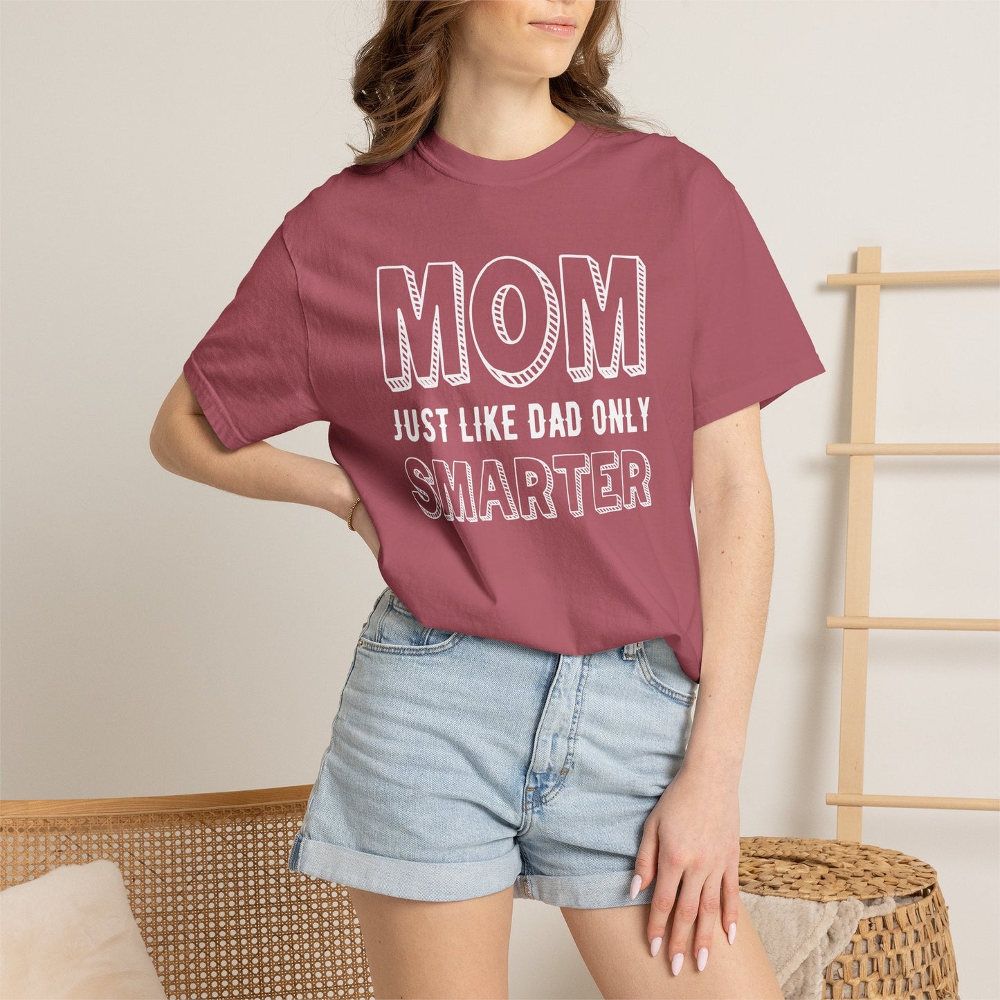 Mom T-shirt Mother's Day Mama Tee Unisex Comfort Colors Garment-Dyed Cotton h35
