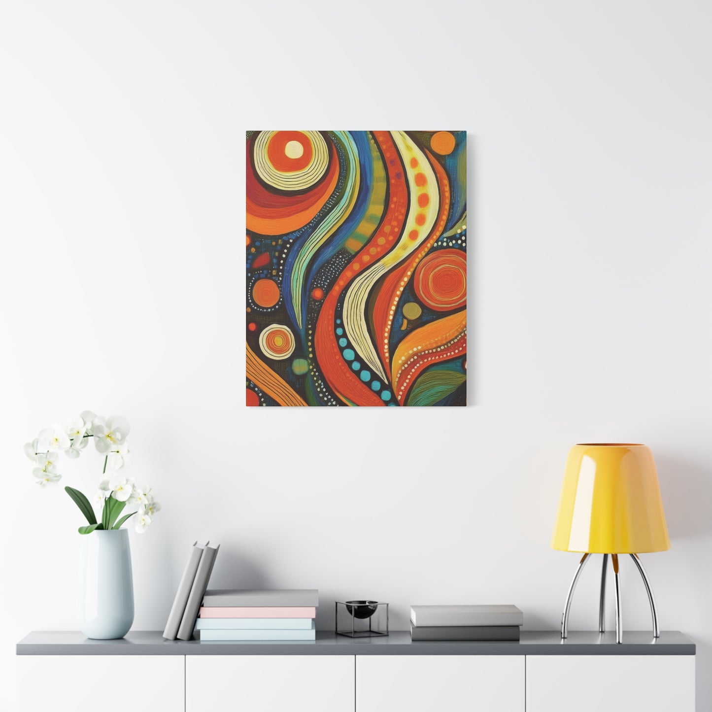 Abstract Oil Painting Print Canvas 20x24,20x30,24x30 24x32,24x36,30x40 32x48,36x48,40x60 Pine-Wood Inner Frame ABS-111