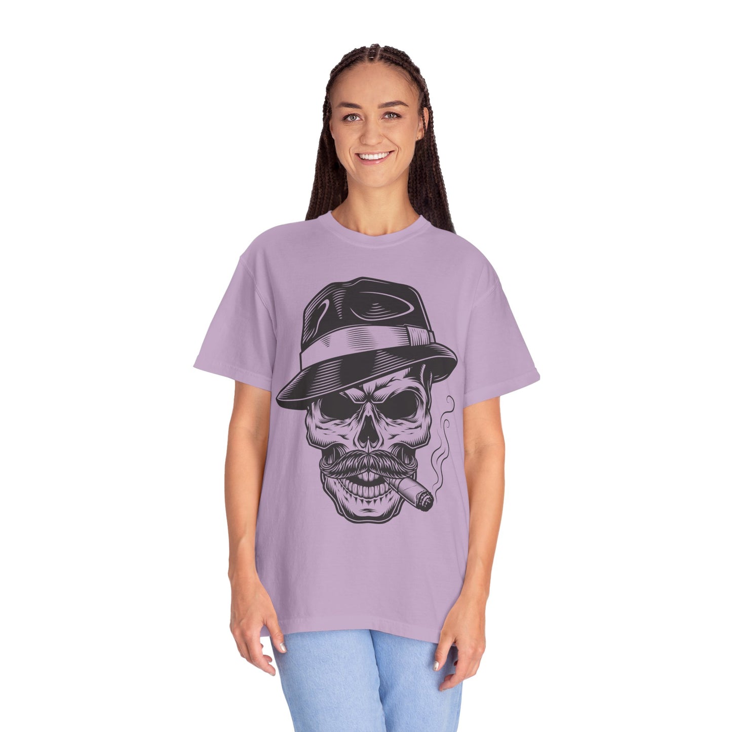 Unisex Cotton Tee Shirt with Skull