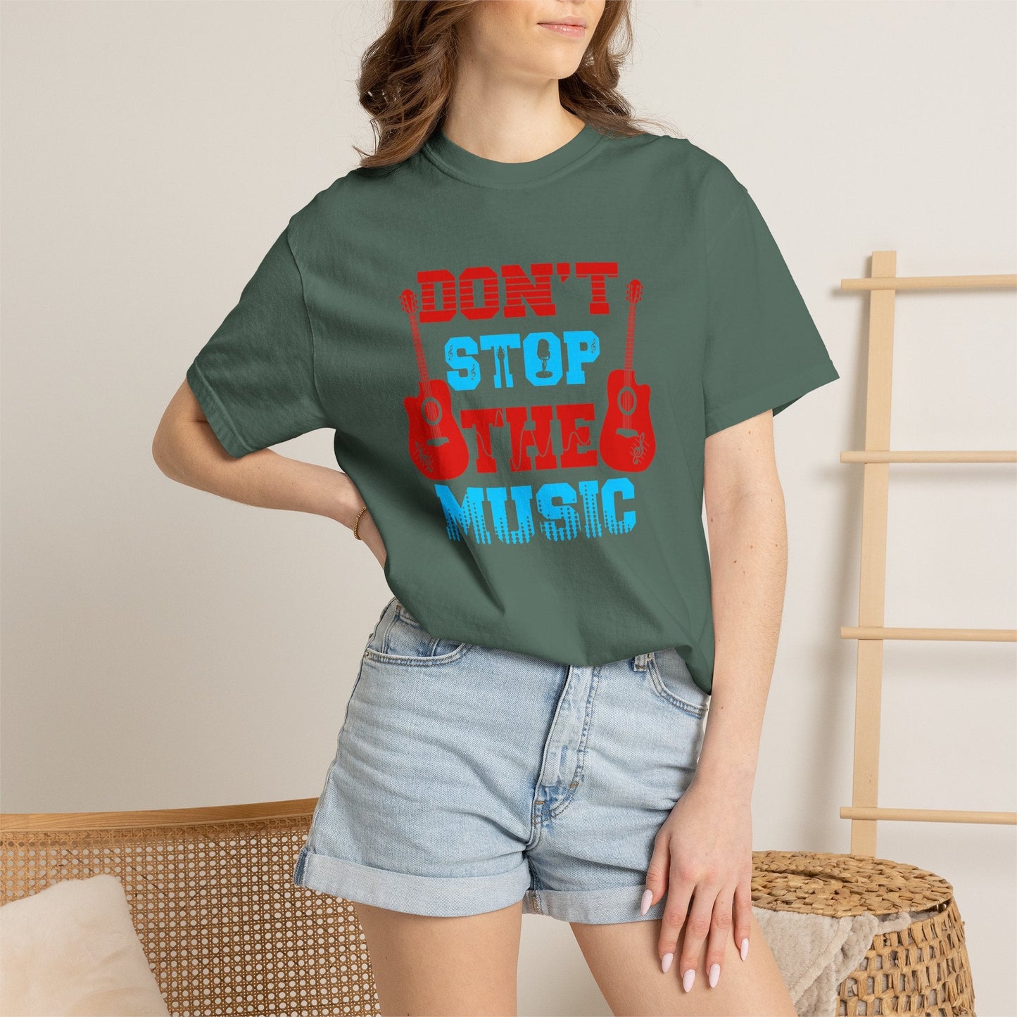 Music Graphic Design Unisex Cotton T-shirt  042