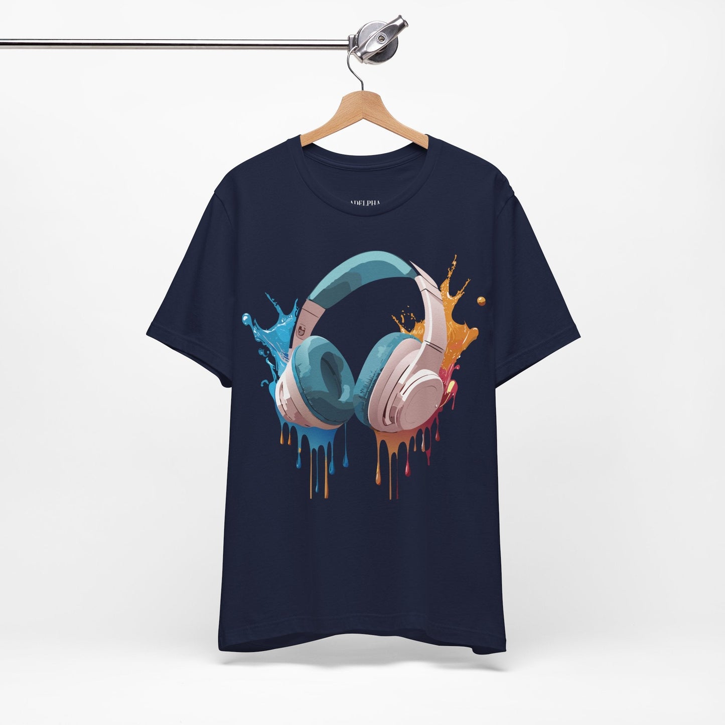 Adelpha Graphic Tee Unisex Music Artwork Vintage Inspired Jersey Short Sleeve Shirt