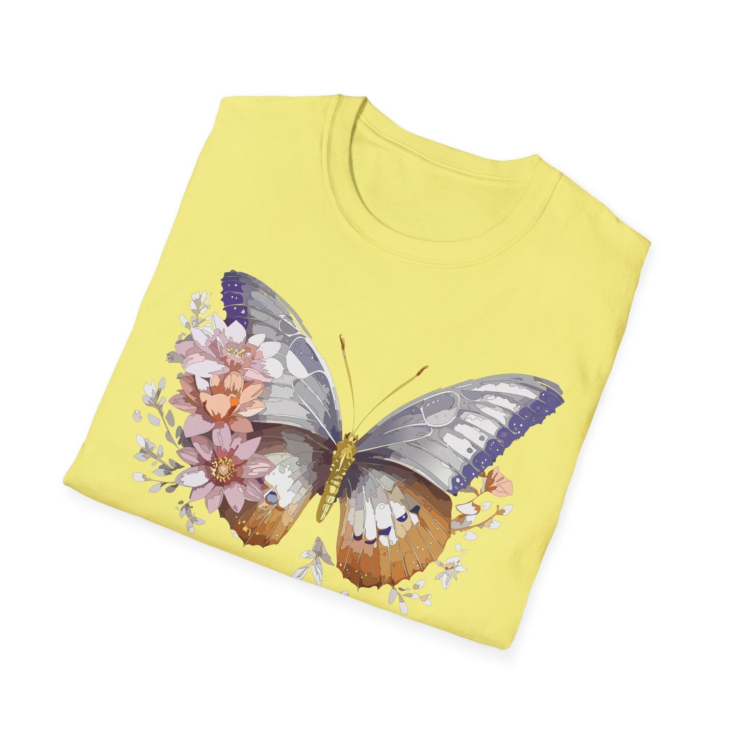 Butterfly Shirt Unisex T Shirt 100 Percent Ring Spun Cotton Gildan Softstyle Tee
