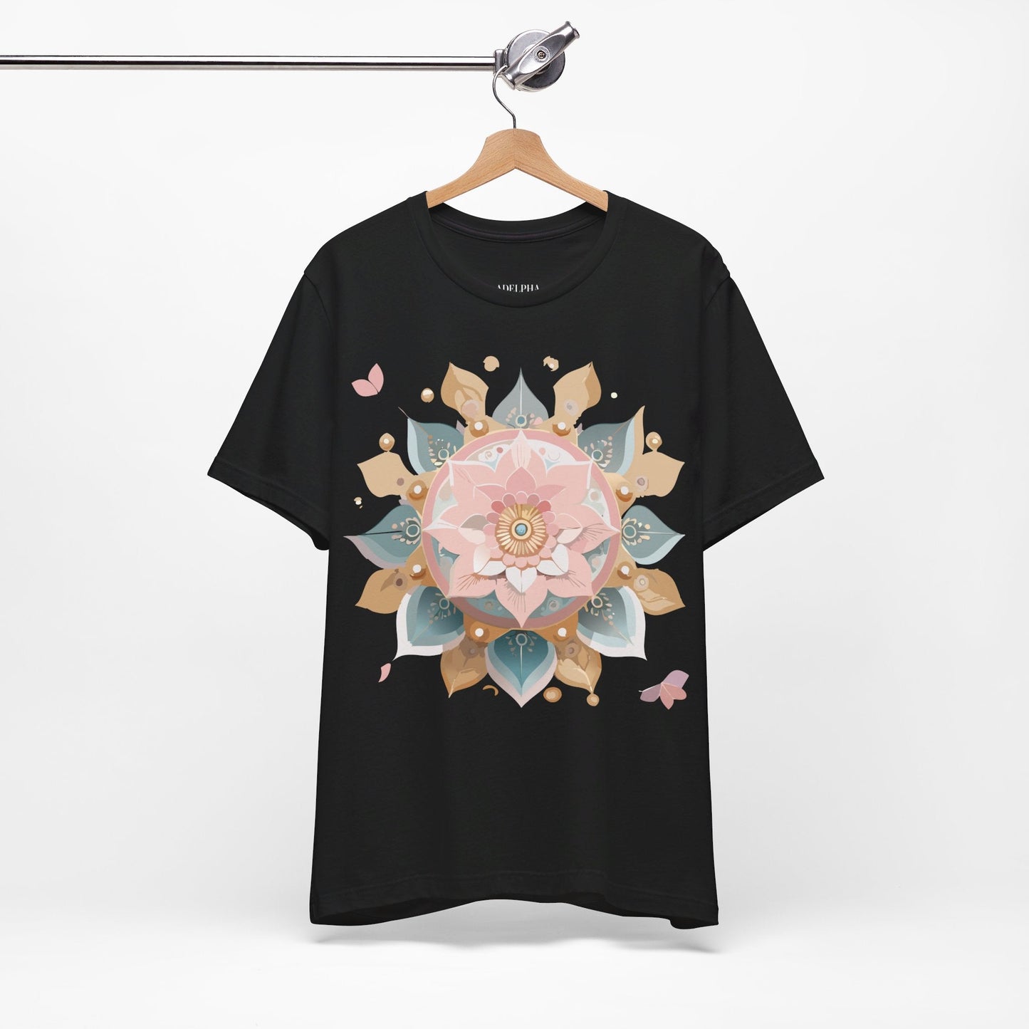 Adelpha Mandala Graphic Tee Unisex Vintage Inspired Art Design Shirt Premium Comfort