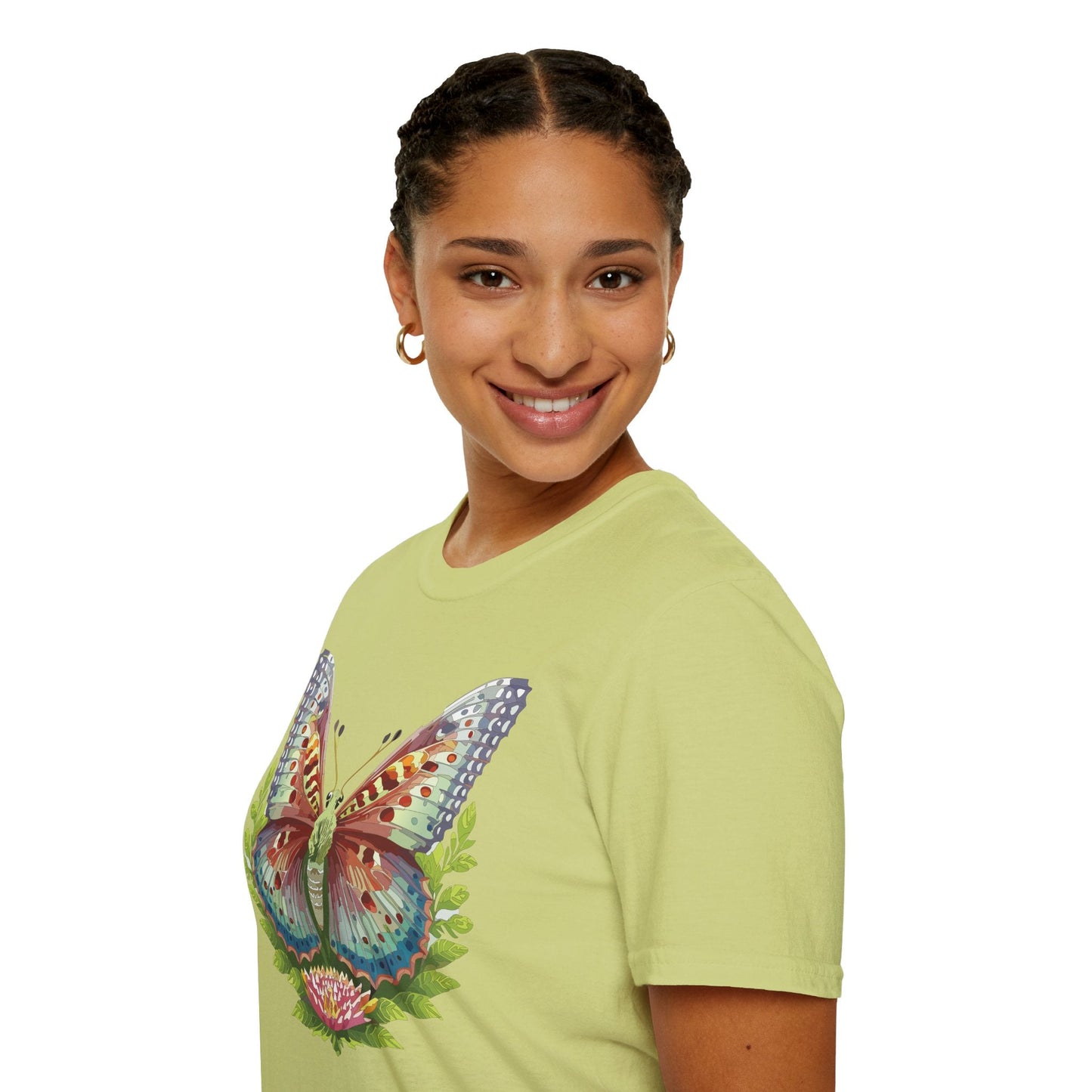 Butterfly Shirt Unisex T Shirt Gildan Softstyle 64000 Breathable Ring Spun Cotton Monarch Tee