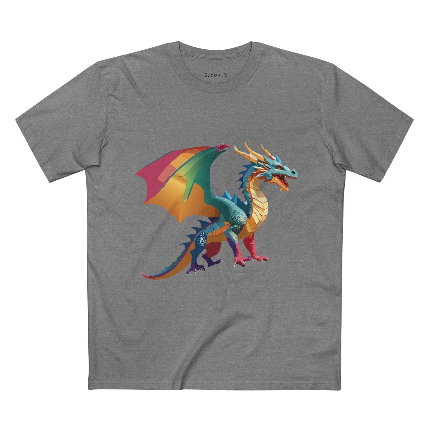 Dragon Graphic Unisex 100 Cotton Staple Tee 8