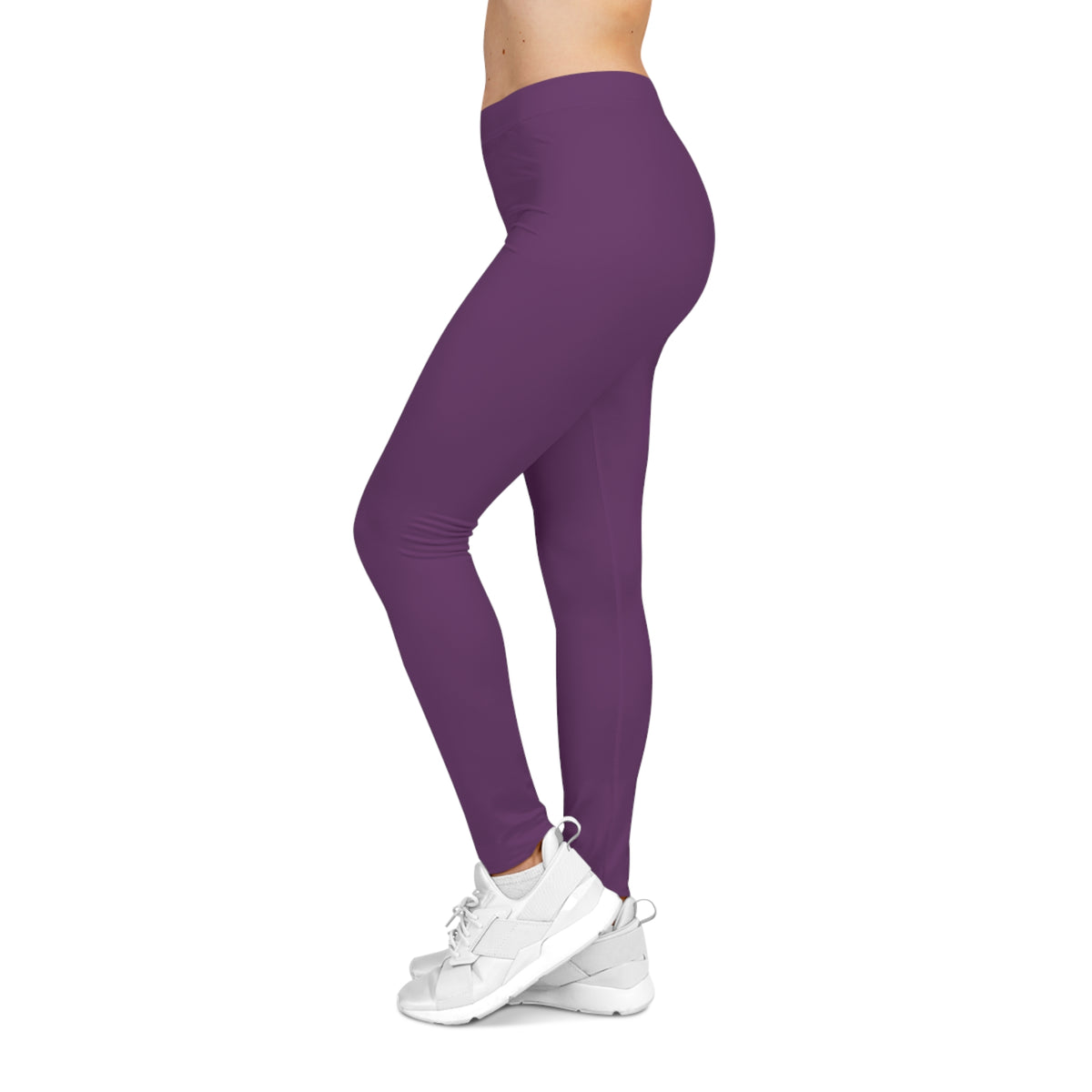 Velvet Purple Color Women's Poly-Span Casual Leggings XS-2XL