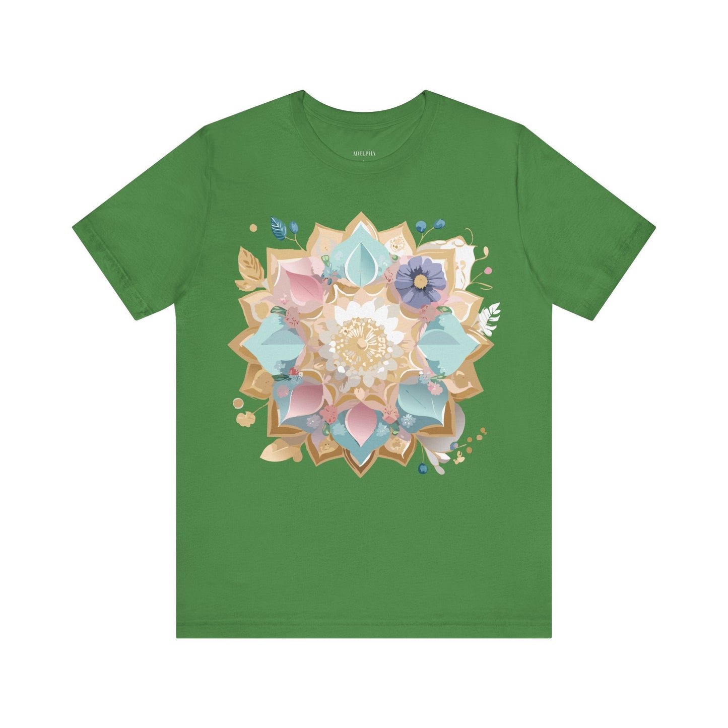 Mandala Graphic Unisex 100 Cotton Vintage Floral Artwork Tee 16