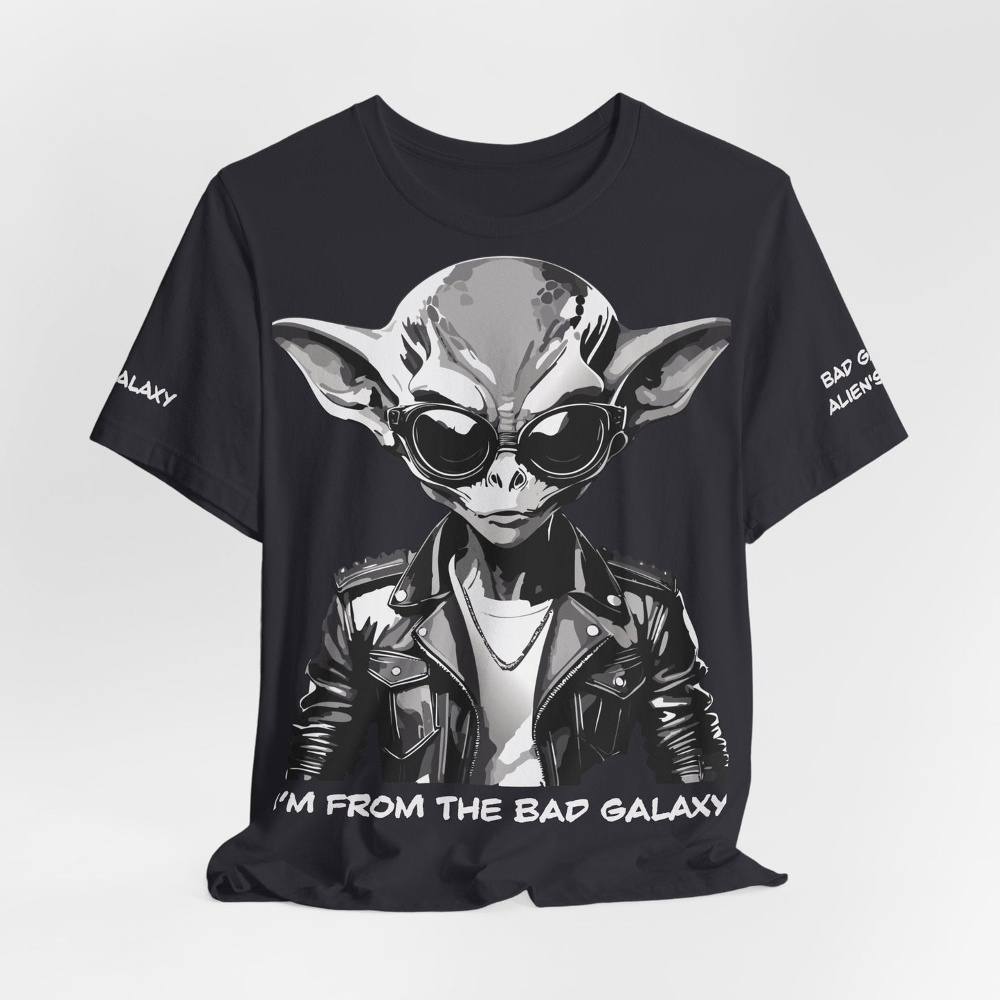 Tee Shirt With Alien From Bad Galaxy 100 Percent Cotton Made In USA Free Shipping
