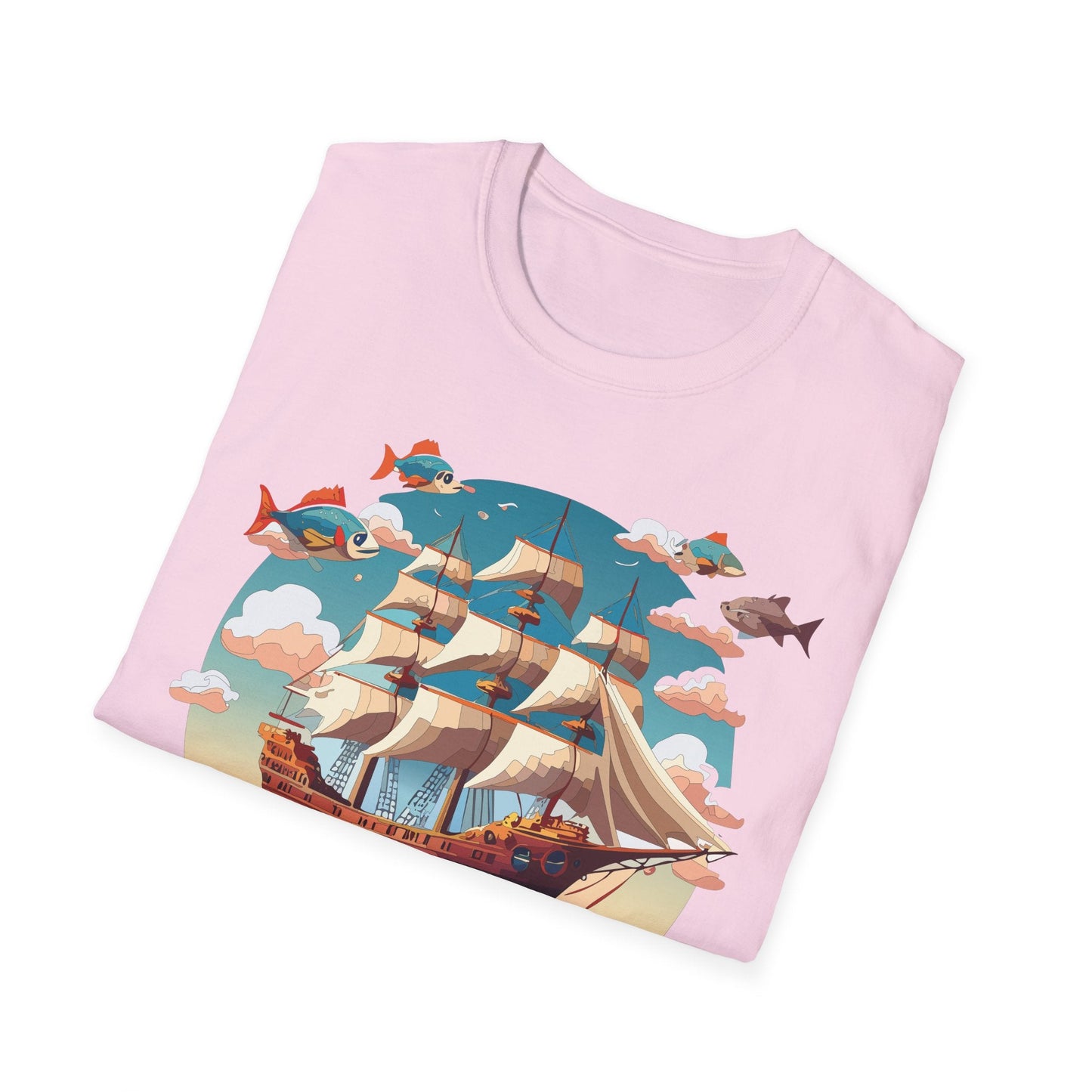 Unisex Ship T Shirts Frigate Vessel Tee By Gildan 64000 Softstyle 100 Percent Ring Spun Cotton