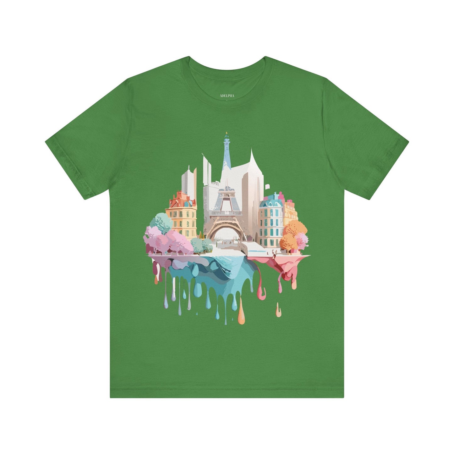 Paris Tourist Graphic Tee Unisex Jersey Short Sleeve Shirt by Adelpha Art Design Vintage Inspired